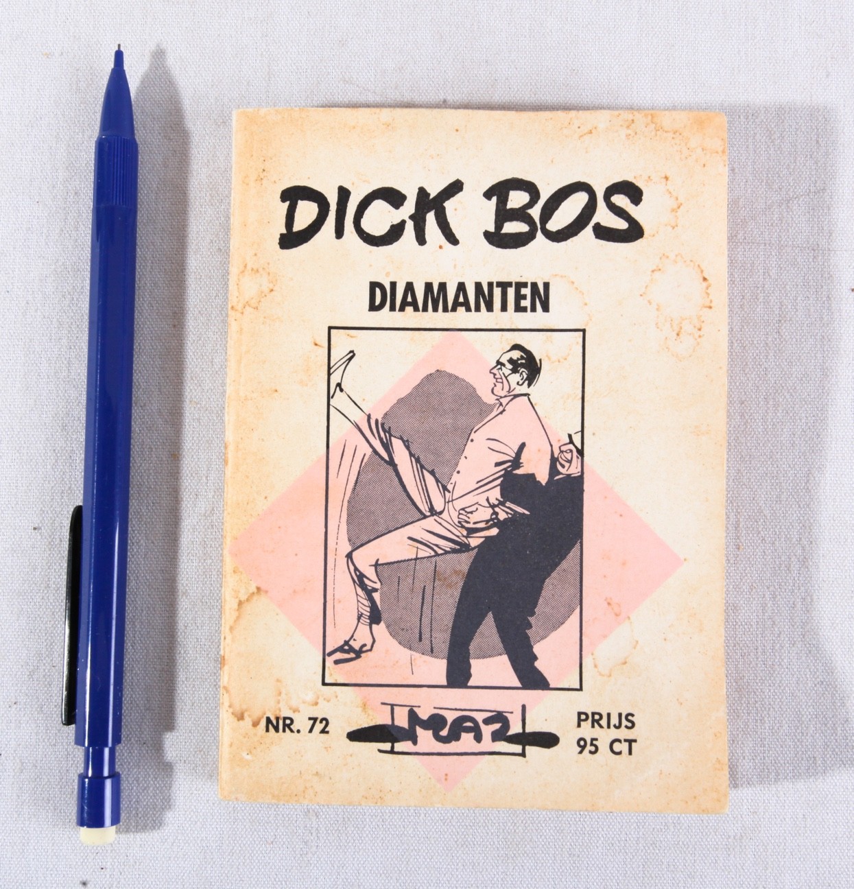RARE Diamanten by Dick Bos, 1967 PB, Dutch Cartoon Series #72, Netherlands
