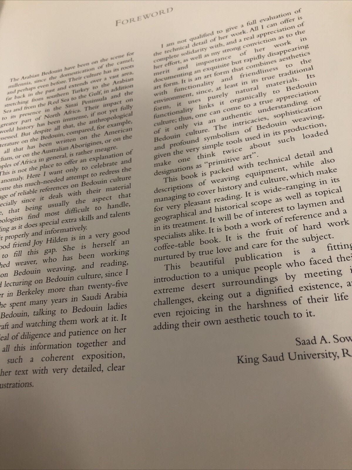 Bedouin Weaving of Saudi Arabia and Its Neighbours by Joy Totah Hilden (2010,…