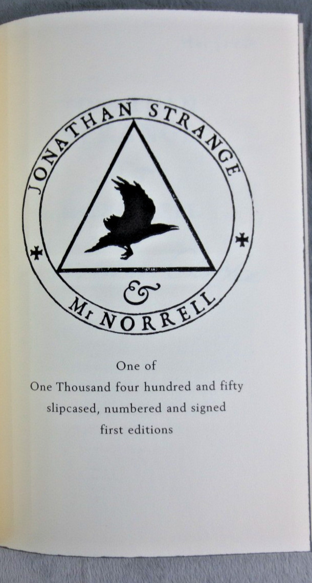 Jonathan Strange & Mr. Norrell by Susanna Clarke SIGNED 461/1450 Slipcase – 1st