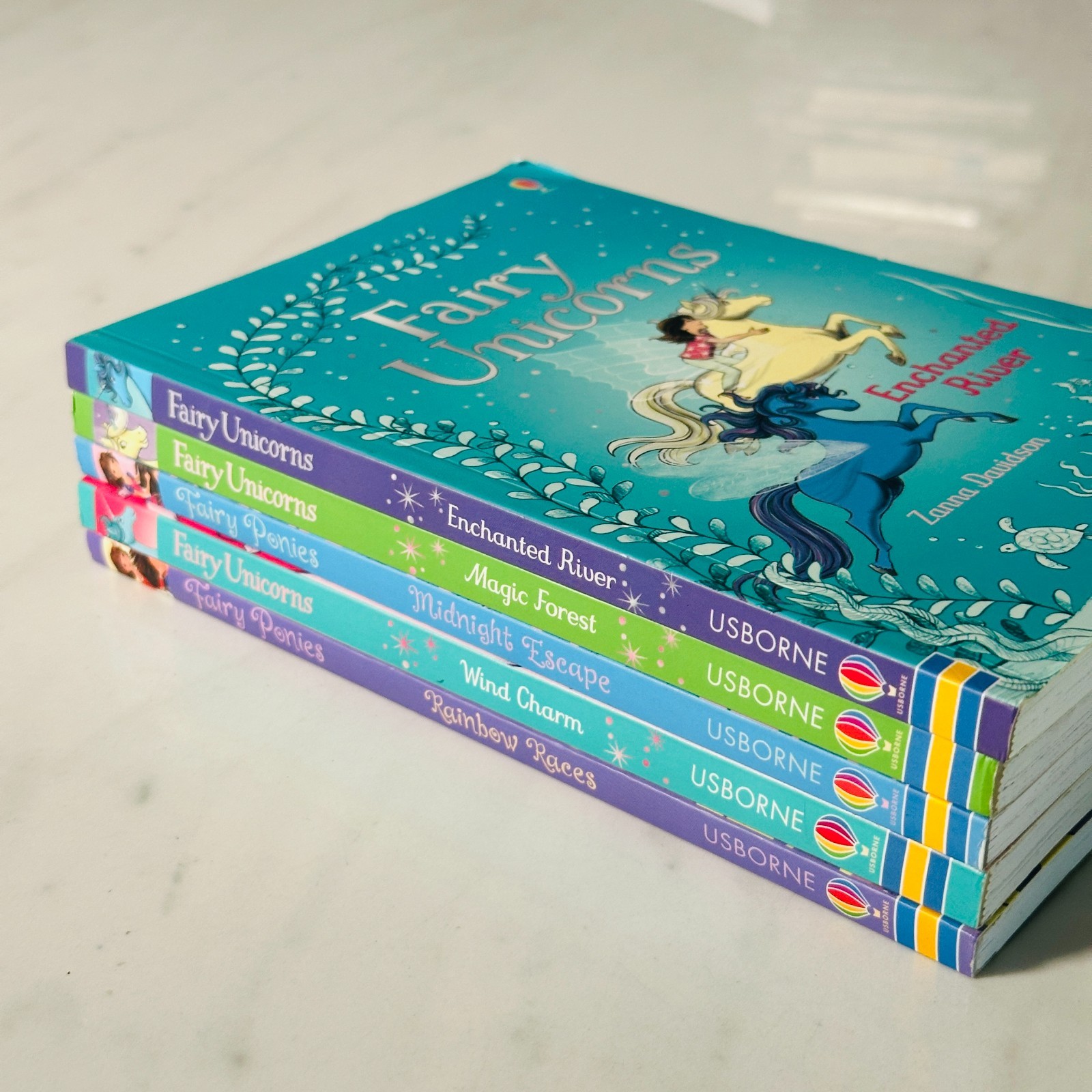 Fairy Unicorns & Ponies 5 Paperback Books – Ages 7-9 – By Zanna Davidson