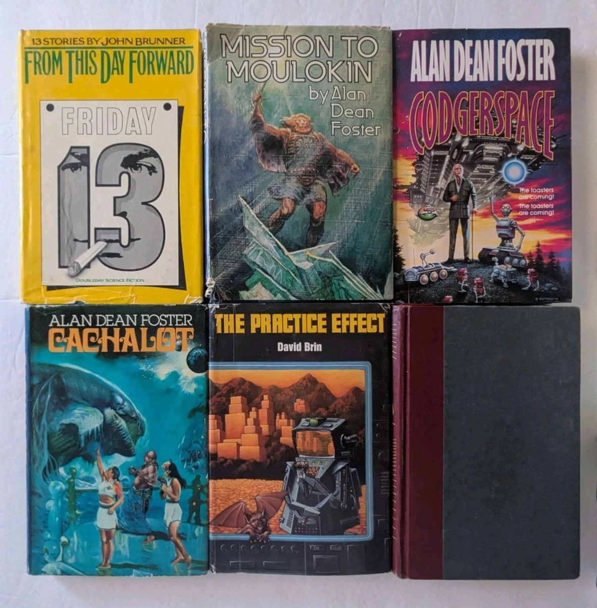 10 BOOK LOT Vintage Science Fiction Sci-fi Fantasy Books Novels Hardcover #1