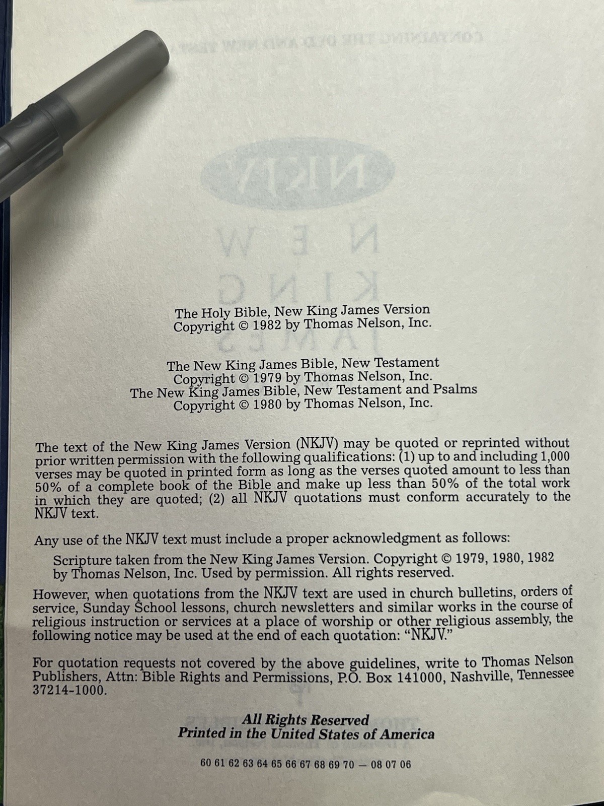 Holy Bible NKJV / Nelson / Dictionary Concordance
