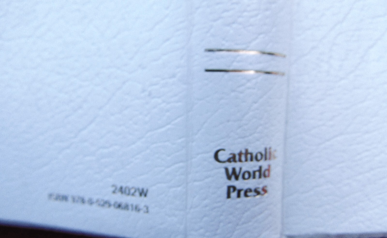 THE NEW AMERICAN BIBLE REVISED EDITION ~ CATHOLIC WORLD PRESS ~ 2011 ~WHITE