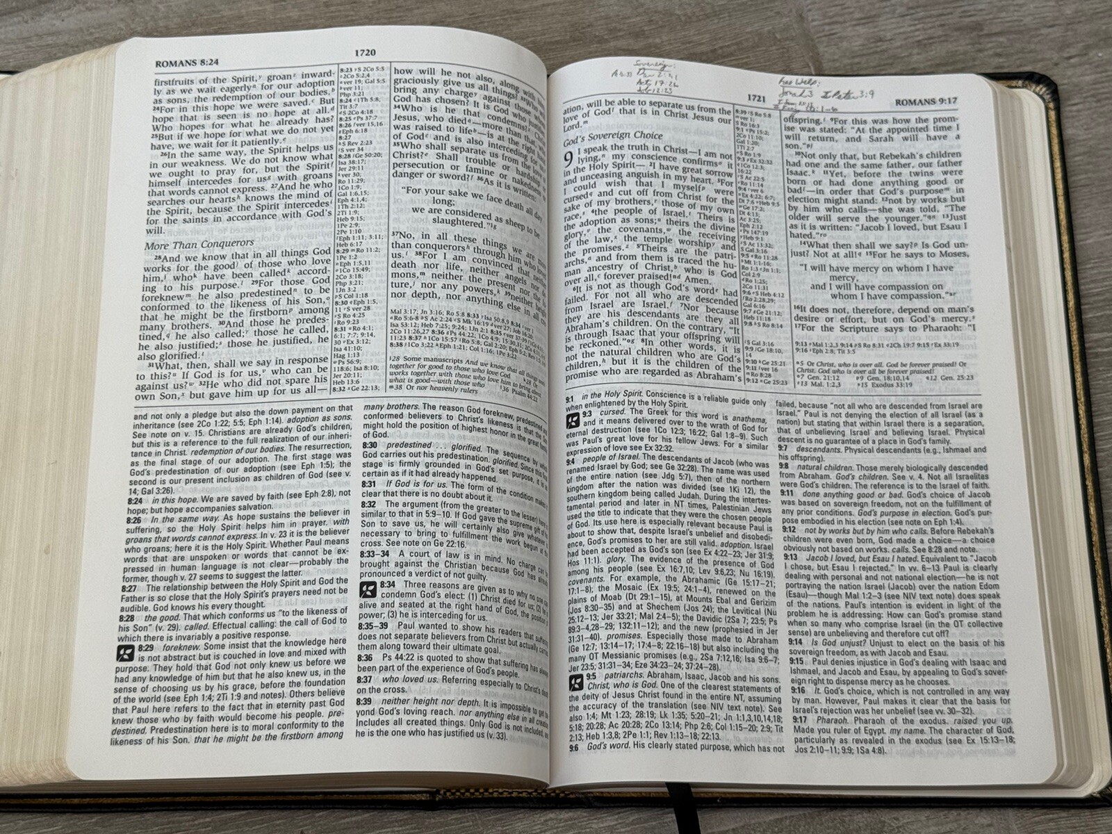✝️ The NIV Study Bible 1995 Zondervan Black Genuine Leather