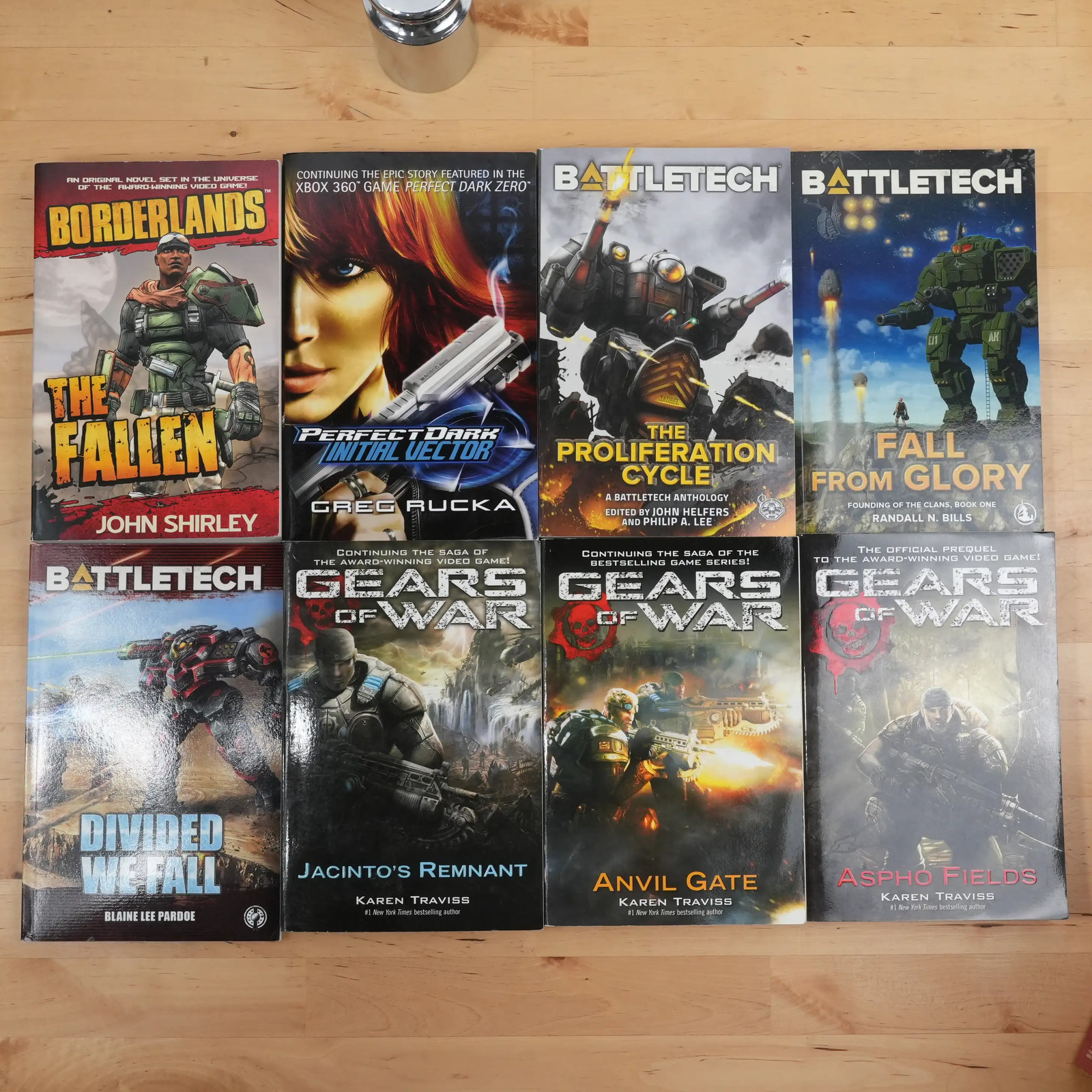 Video Game and Table Top Game Novels – 35 Book Lot – Doom, Diablo, Battletech…