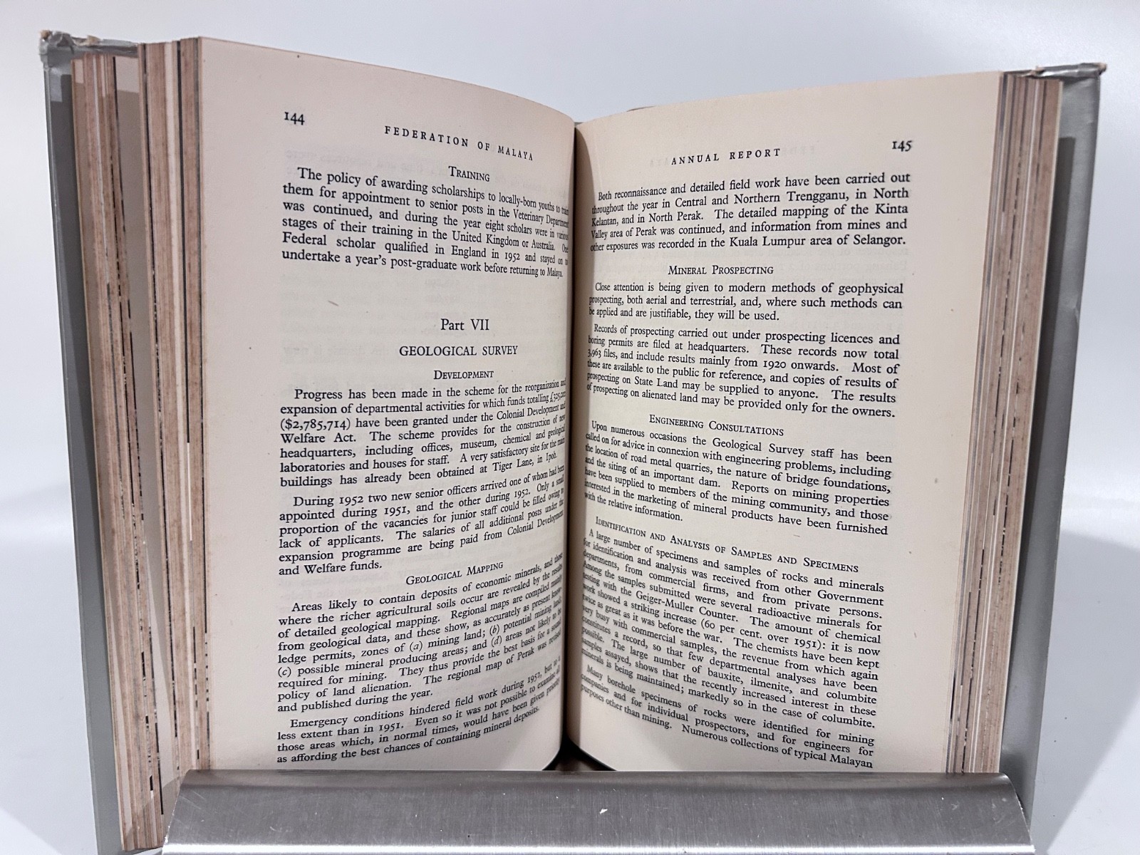 Federation of Malaya Annual Report 1952