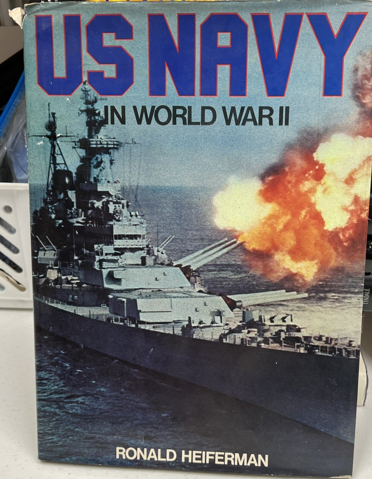 US NAVY IN WORLD WAR II   BY RONALD HEIFERMAN  hardcover with dust jacket