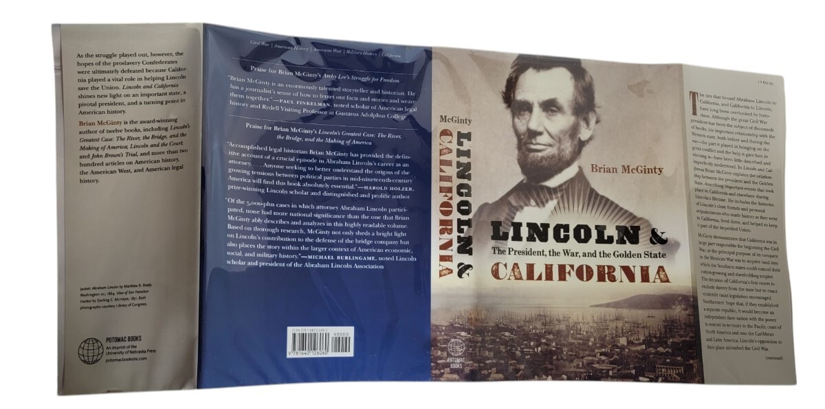 2023 Lincoln and California Brian McGinty HB in Jacket 1st Edition Potomac Books