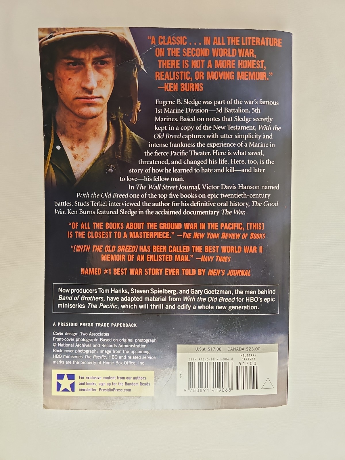 With the Old Breed E.B. Sledge 2010 Trade Paperback The Pacific WWII Memoir