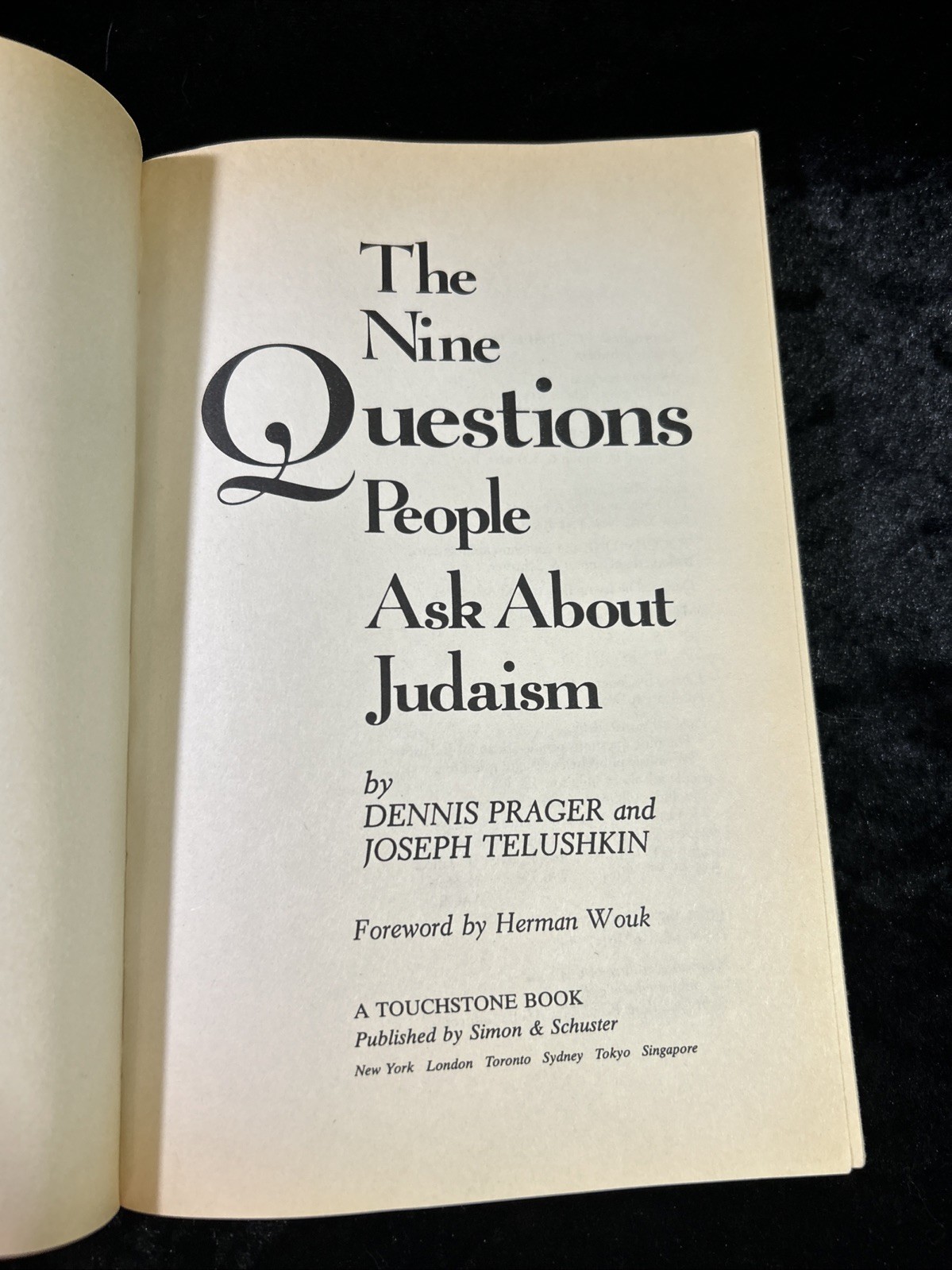 Nine Questions People Ask about Judaism – Joseph Telushkin/Dennis Prager – p/b