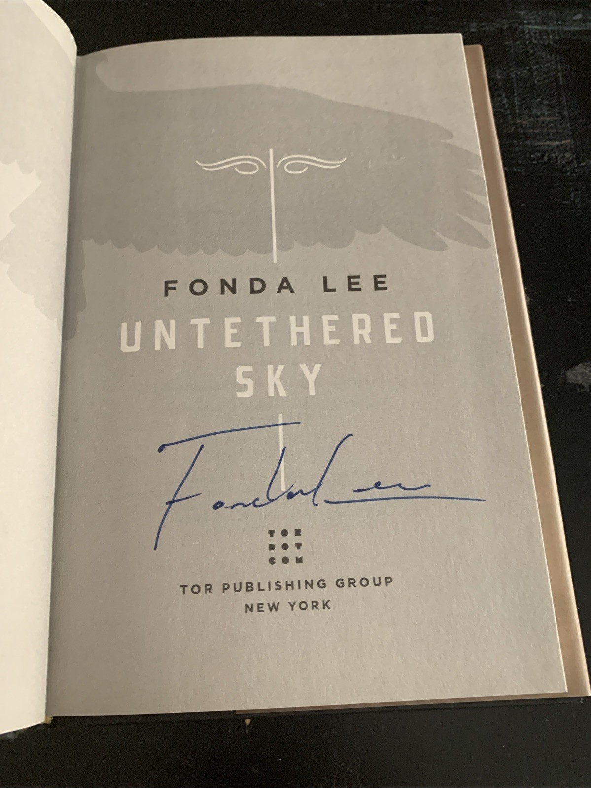 Untethered Sky by Fonda Lee (2023, Hardcover) Hand Signed 1st Edition