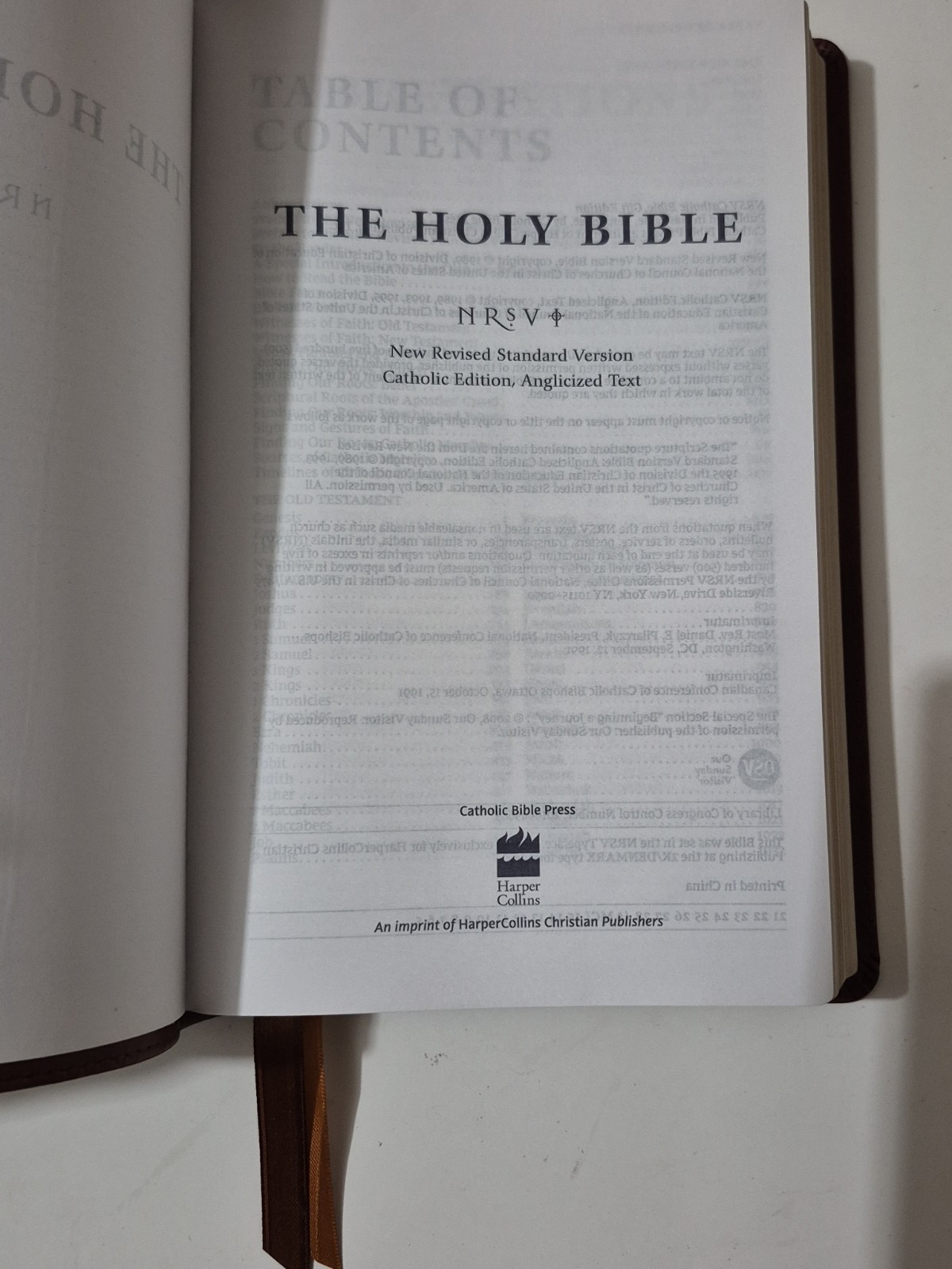 NRSV Catholic Bible, Leathersoft, Brown, Catholic Bible Press