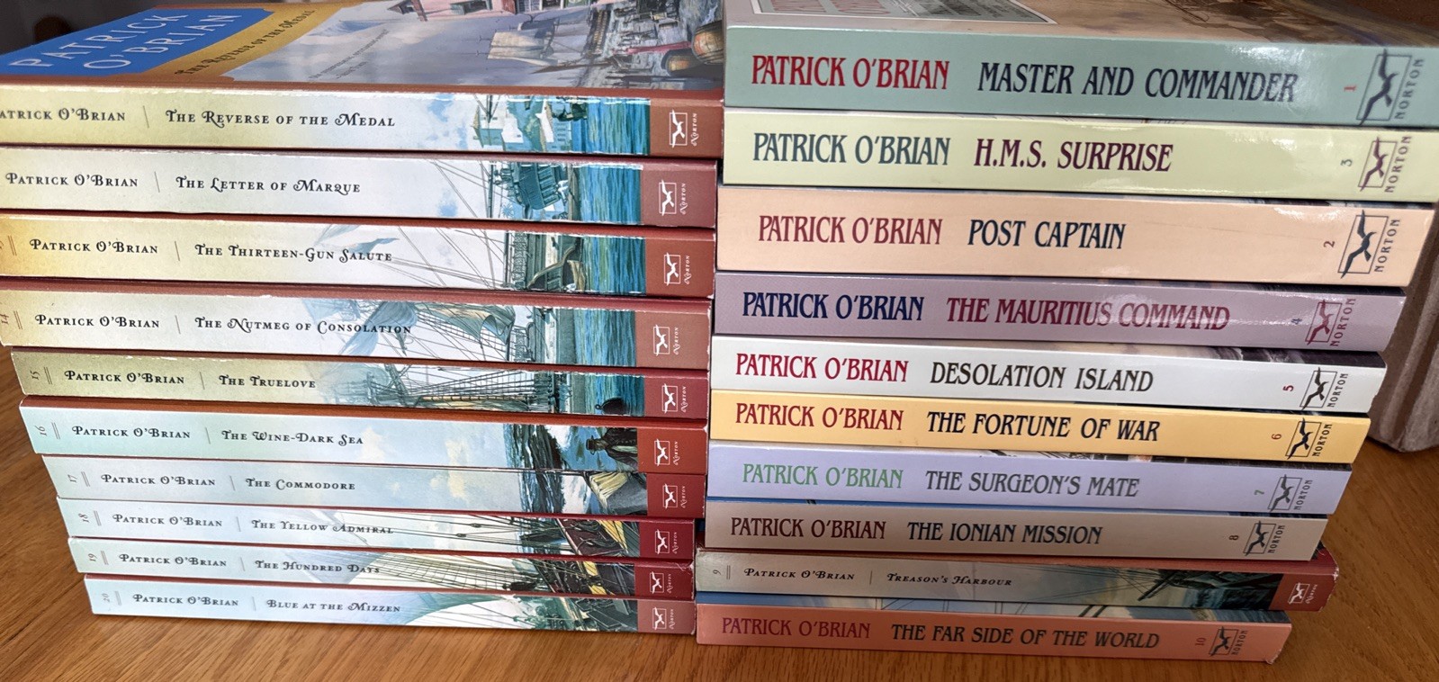 Patrick O’Brian AUBREY-MATURIN Complete Series Lot of 20 #1-20 Set PB Books VG