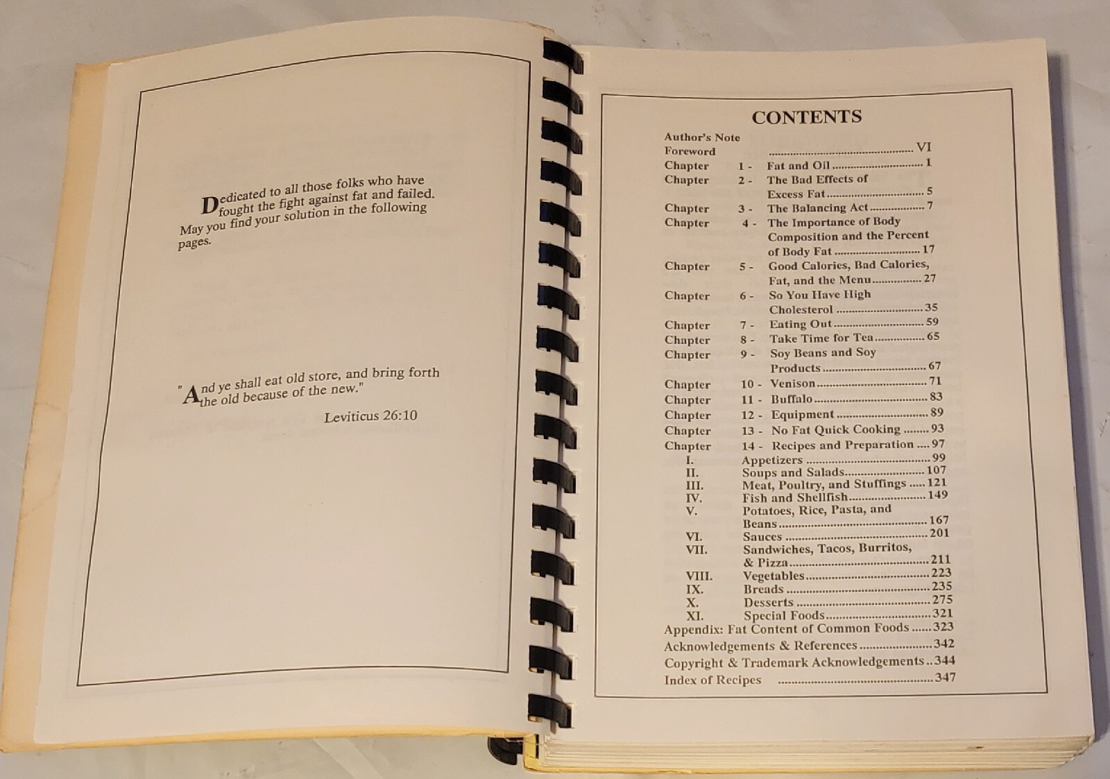 Just No Fat Cookbook Norman Rose 360 pages 1992 over 400 recipes regulare food