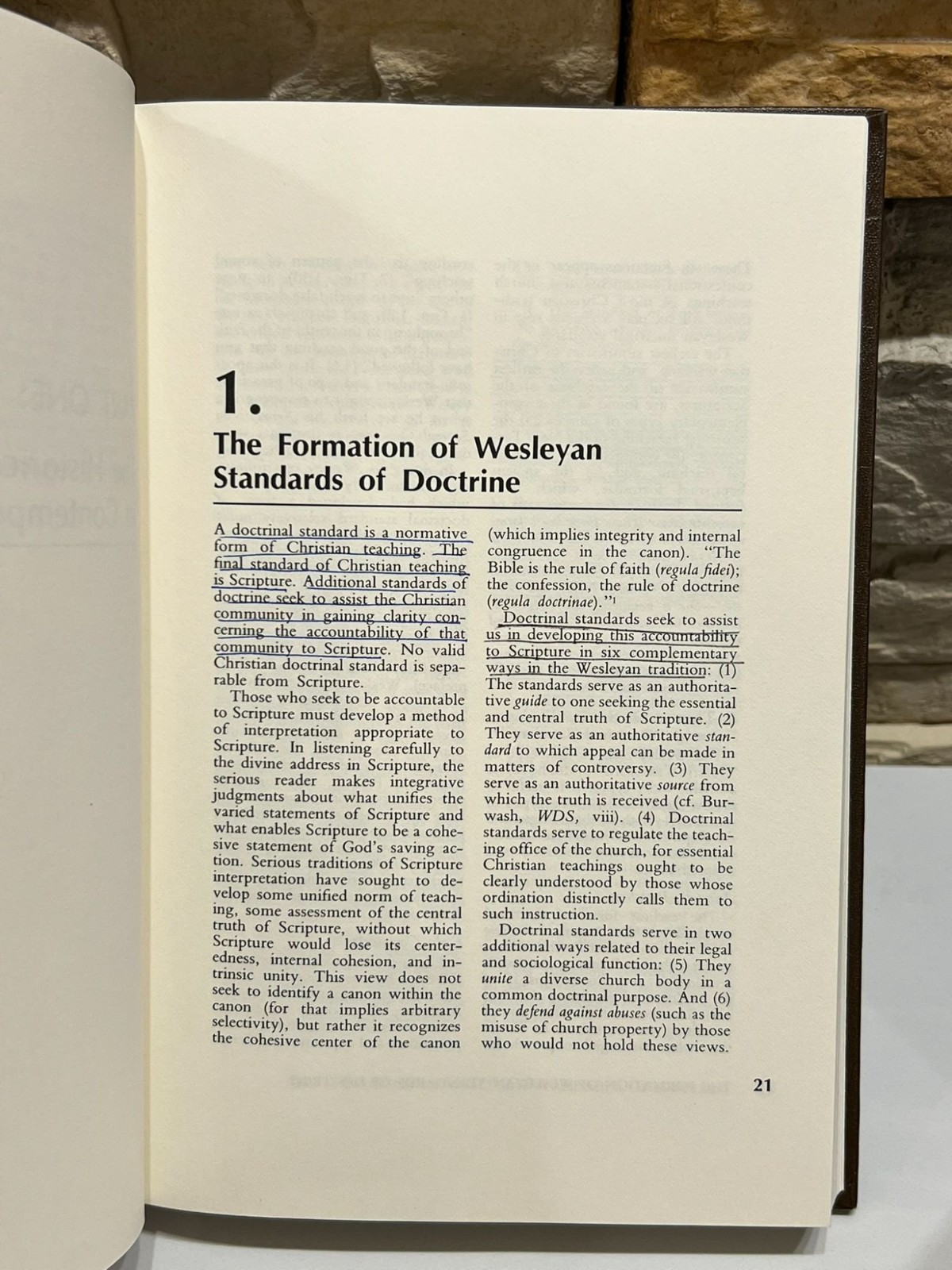 Doctrinal Standards in the Wesleyan Tradition Thomas C Oden 1988 HCDJ Theology