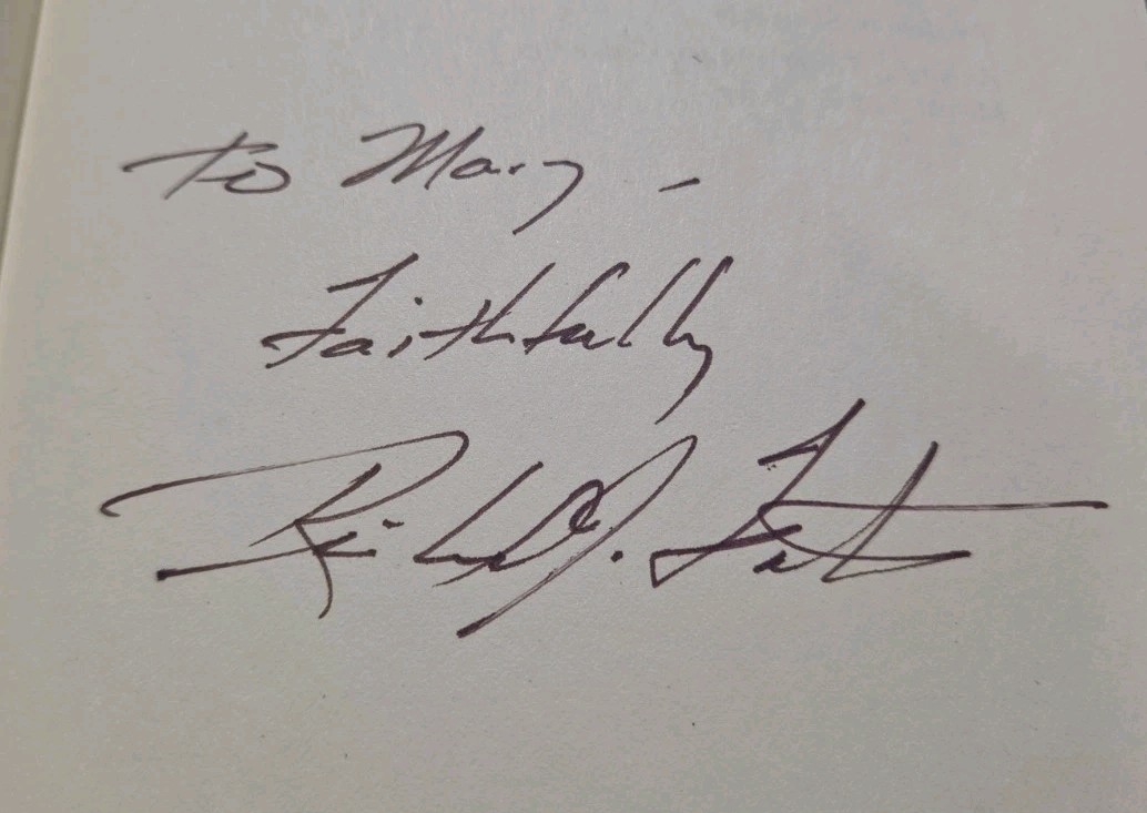 Money Sex & Power Richard J Foster Signed Hardcover 1985 Christian Ethics