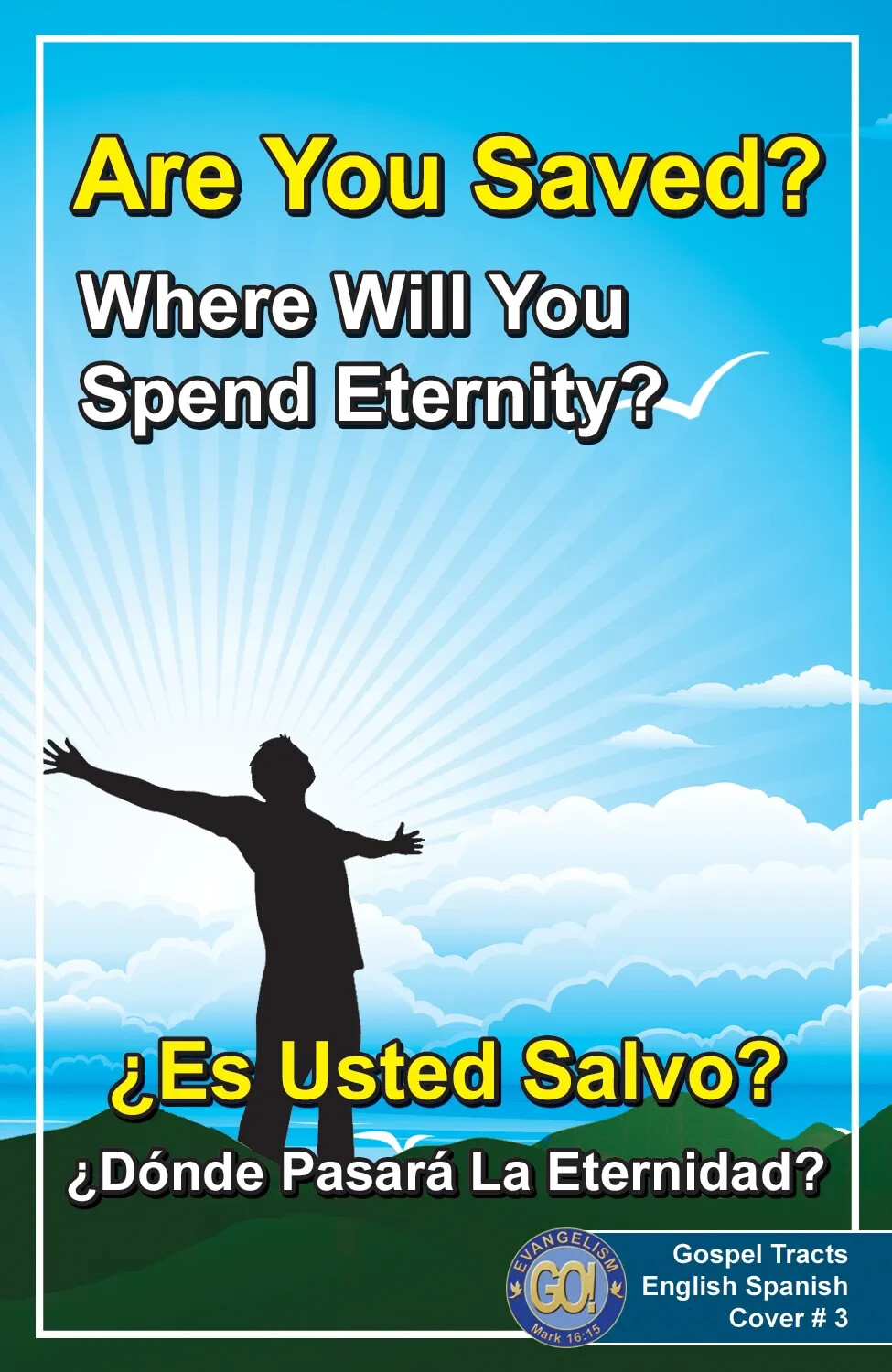 500 Bilingual Gospel Tracts – 4 Different Covers – 20 Pages – “Are You Ready?”