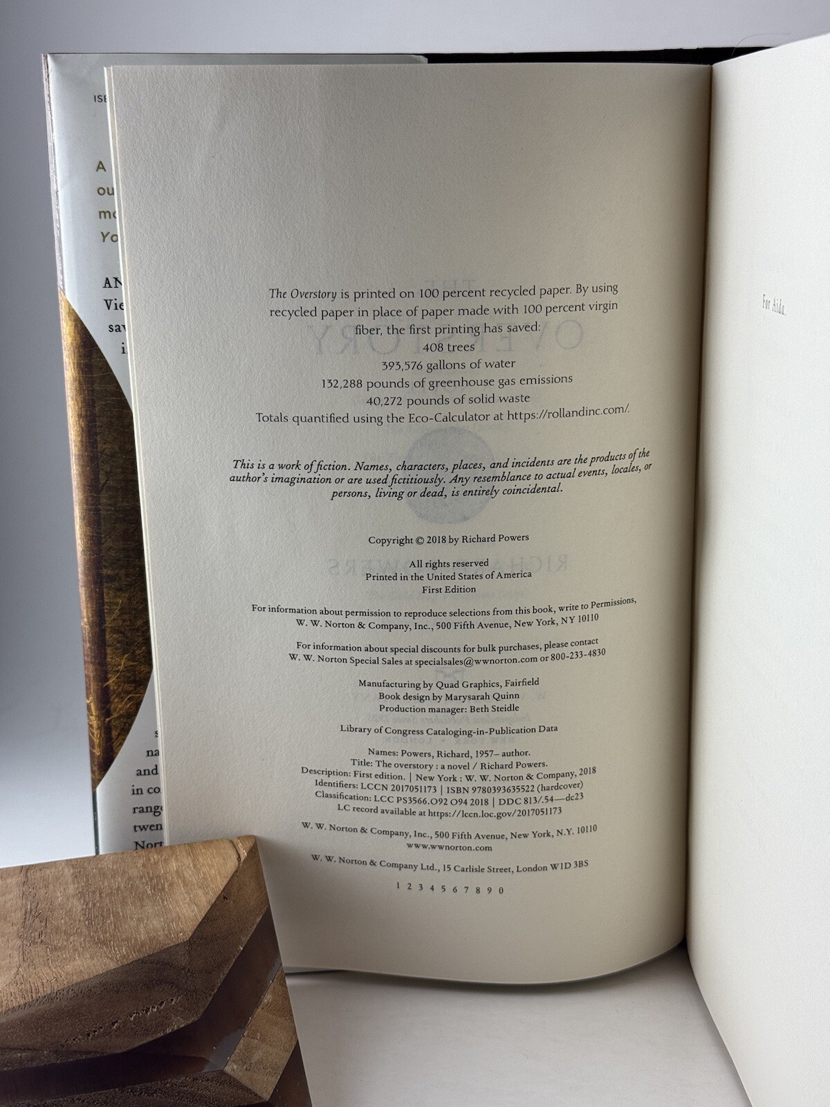 SIGNED 1st Edition | Overstory : A Novel by Richard Powers