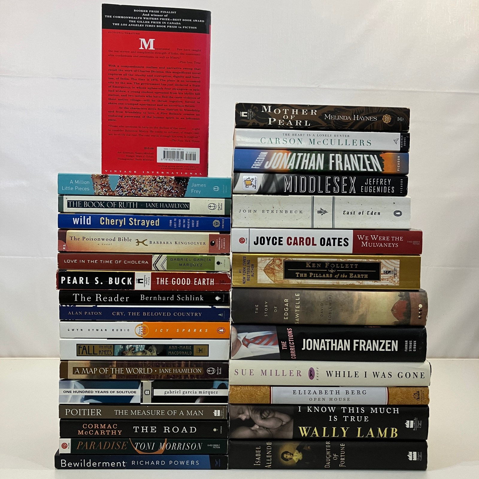 30 Misc Oprah’s Book Club HCDJ & TPB Lot Buck Lamb Miller Oates Mistry Franzen
