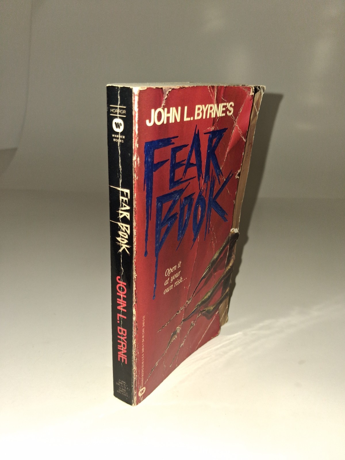 Fear Book by John L. Byrne. First Warner Books Printing (1988) #014