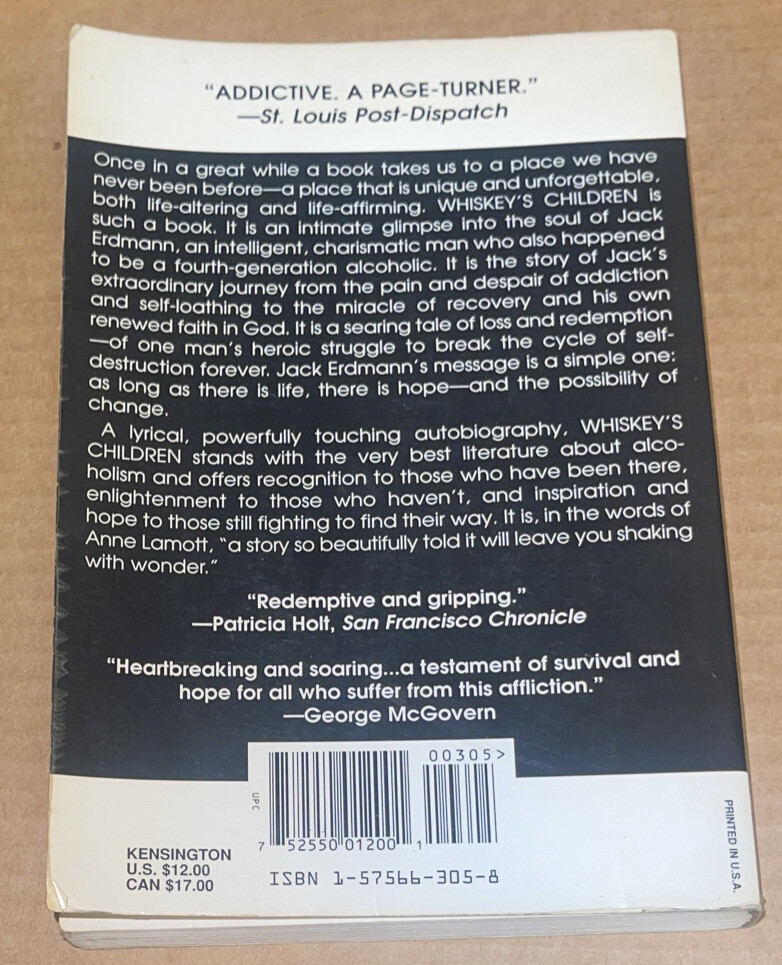 Whiskey’s Children by Larry Kearney, Jack Erdmann and J. Erdmann (1998/PB/GOOD)