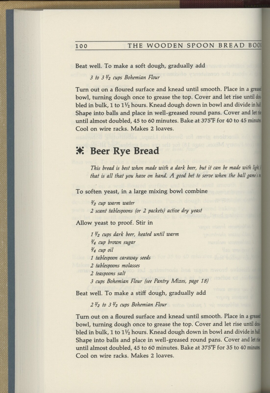 Wooden Spoon BREAD BOOK Baking Cookbook Marilyn M. Moore 1ST/DJ
