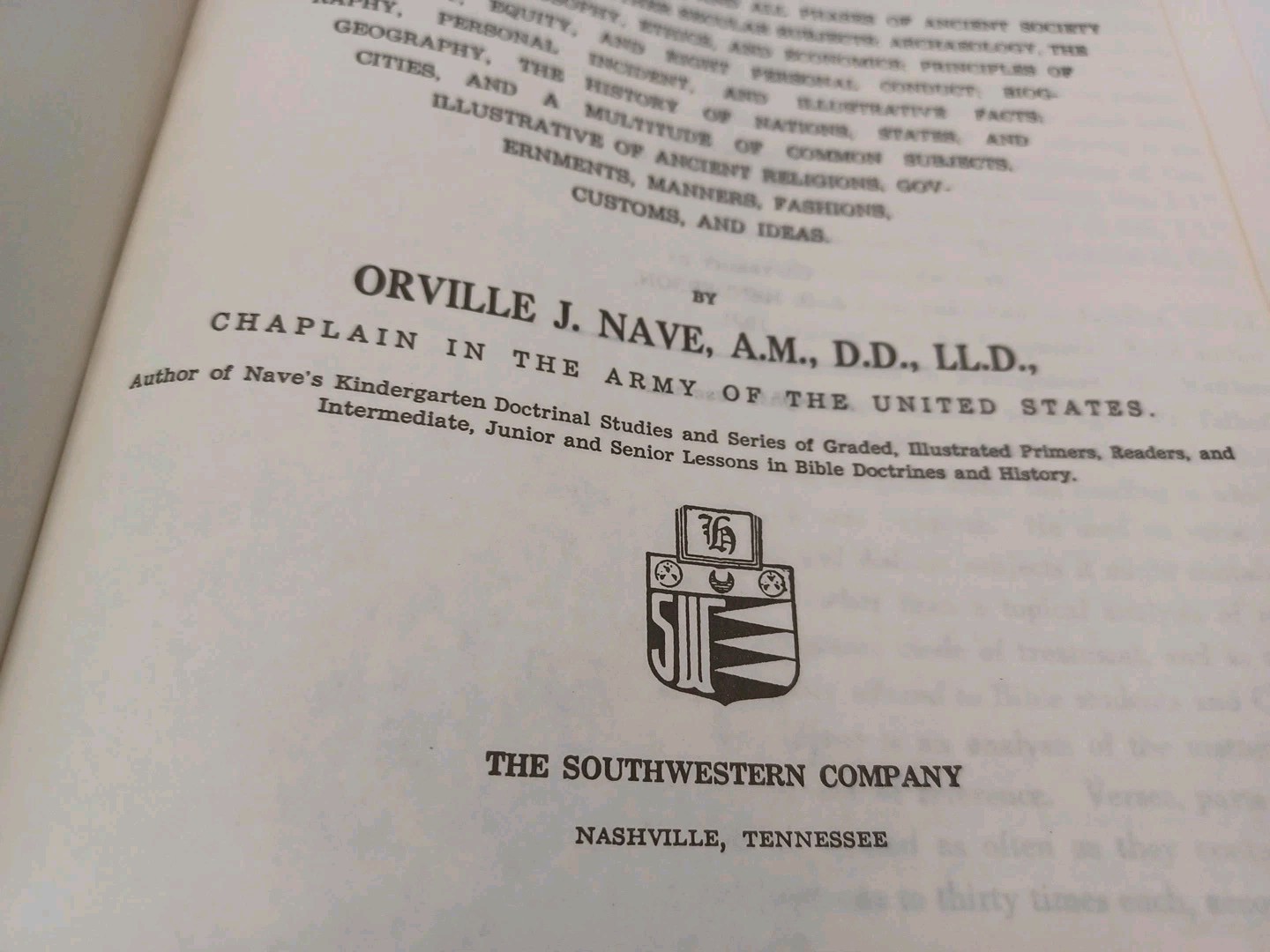 Nave’s Topical Bible Digest Black Leather Bound Thumb Indexed 1962 Southwestern