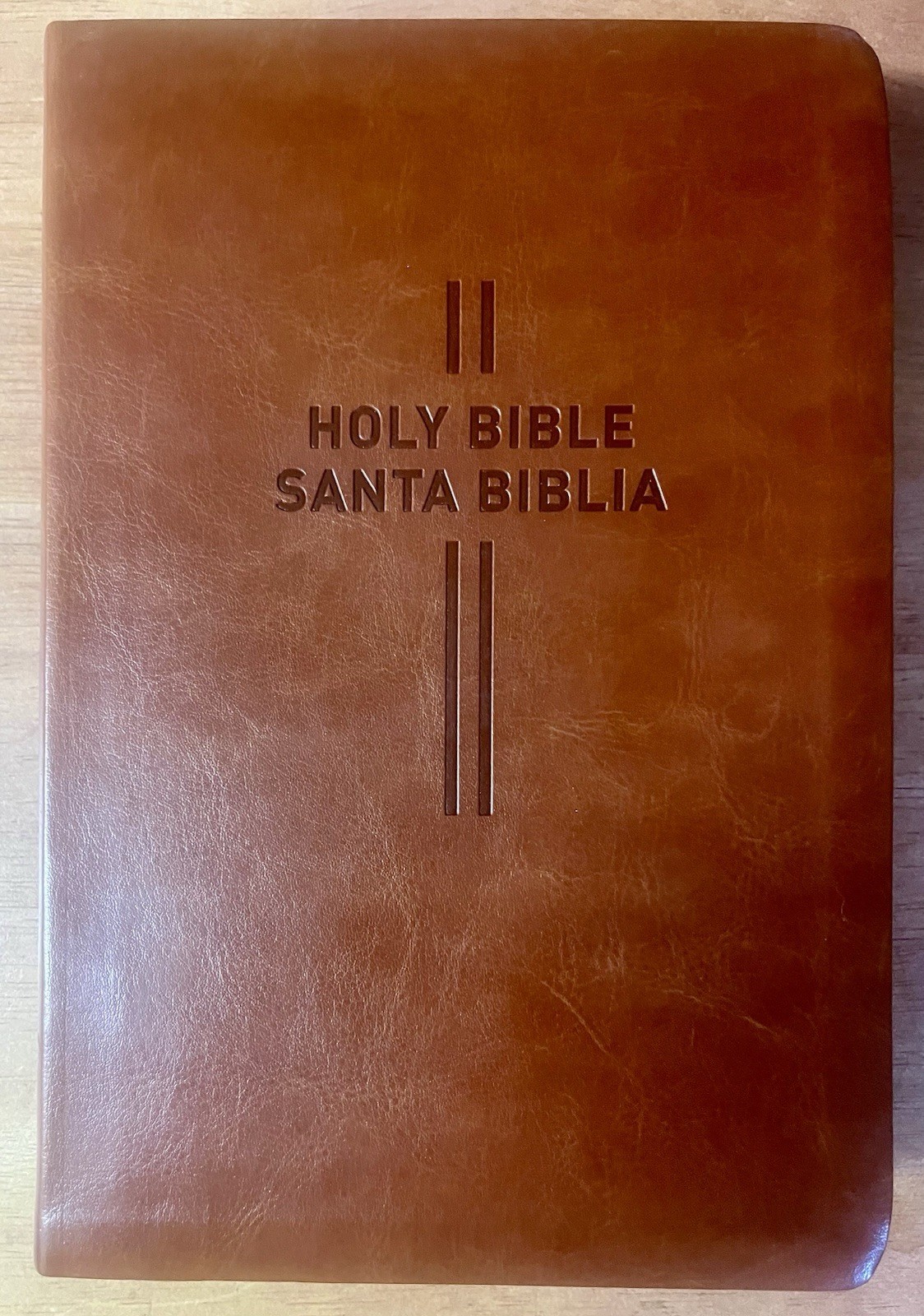 Santa Biblia/ Holy Bible : New Living Translation, Leatherlike, Brown Bilingual
