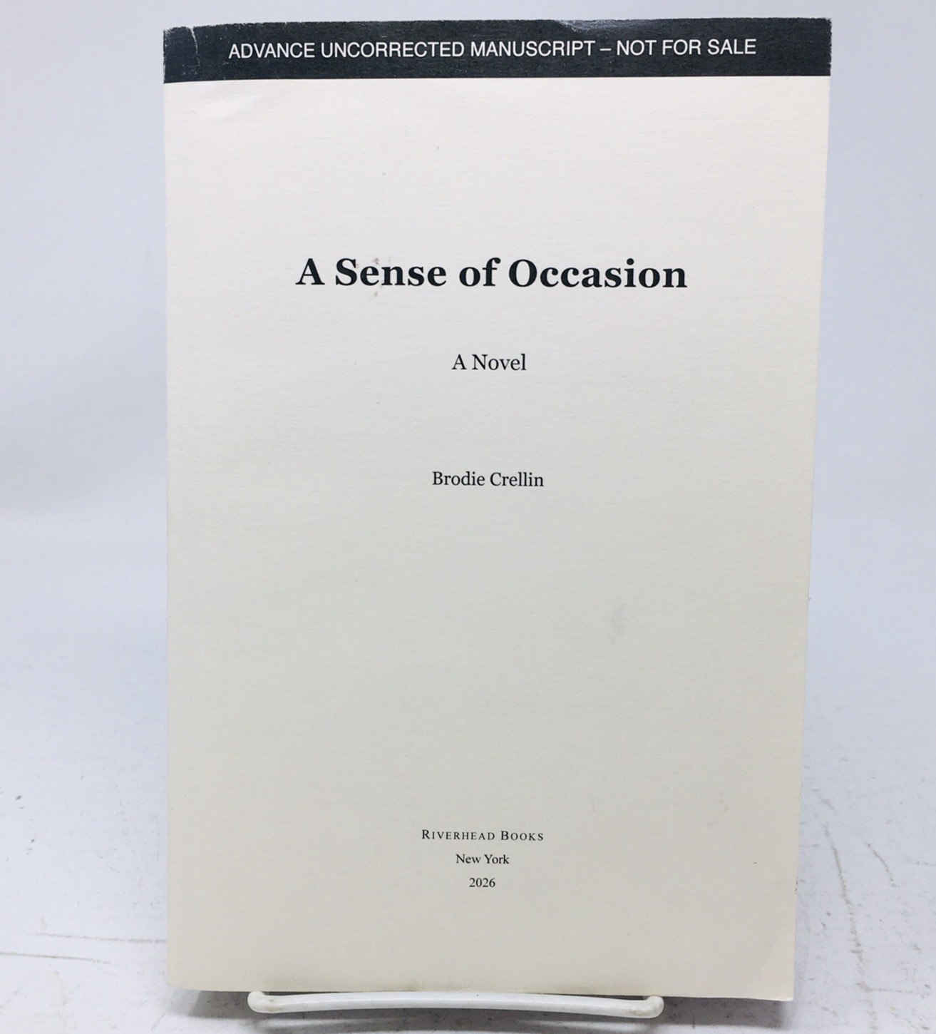 A Sense of Occasion ARC + Signed Postcard Brodie Crellin Family English Country
