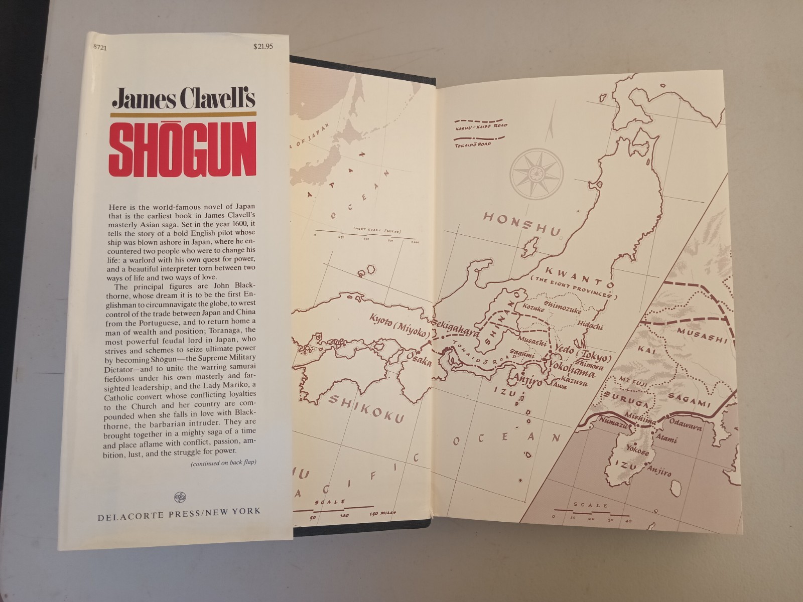 Vintage James Clavell’s Shogun HC/DJ First Delacorte Printing Book