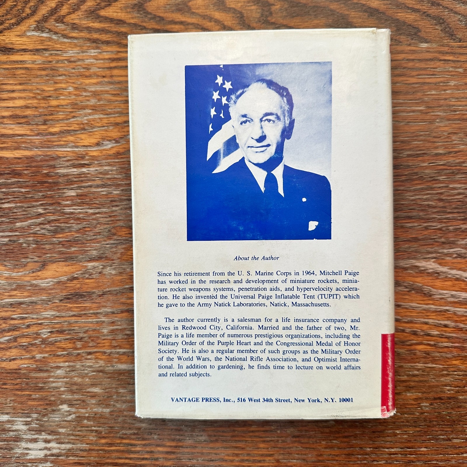 A Marine Named Mitch by Col Mitchell Paige 1975 1st Ed Hardcover GOOD+