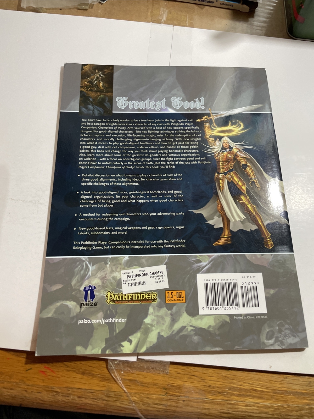 Champions of Purity by Paizo Publishing Staff (2013, Trade Paperback)