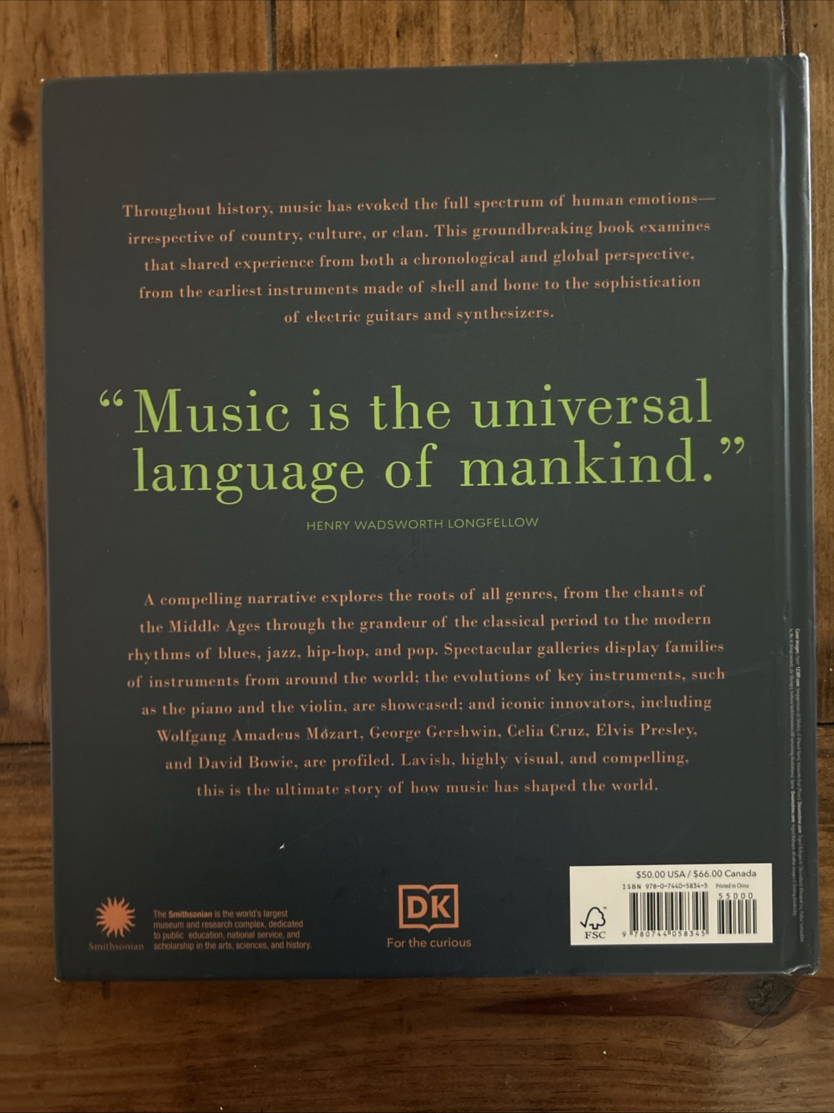 Music : The Definitive Visual History by DK Smithsonian (2022, Hardcover)