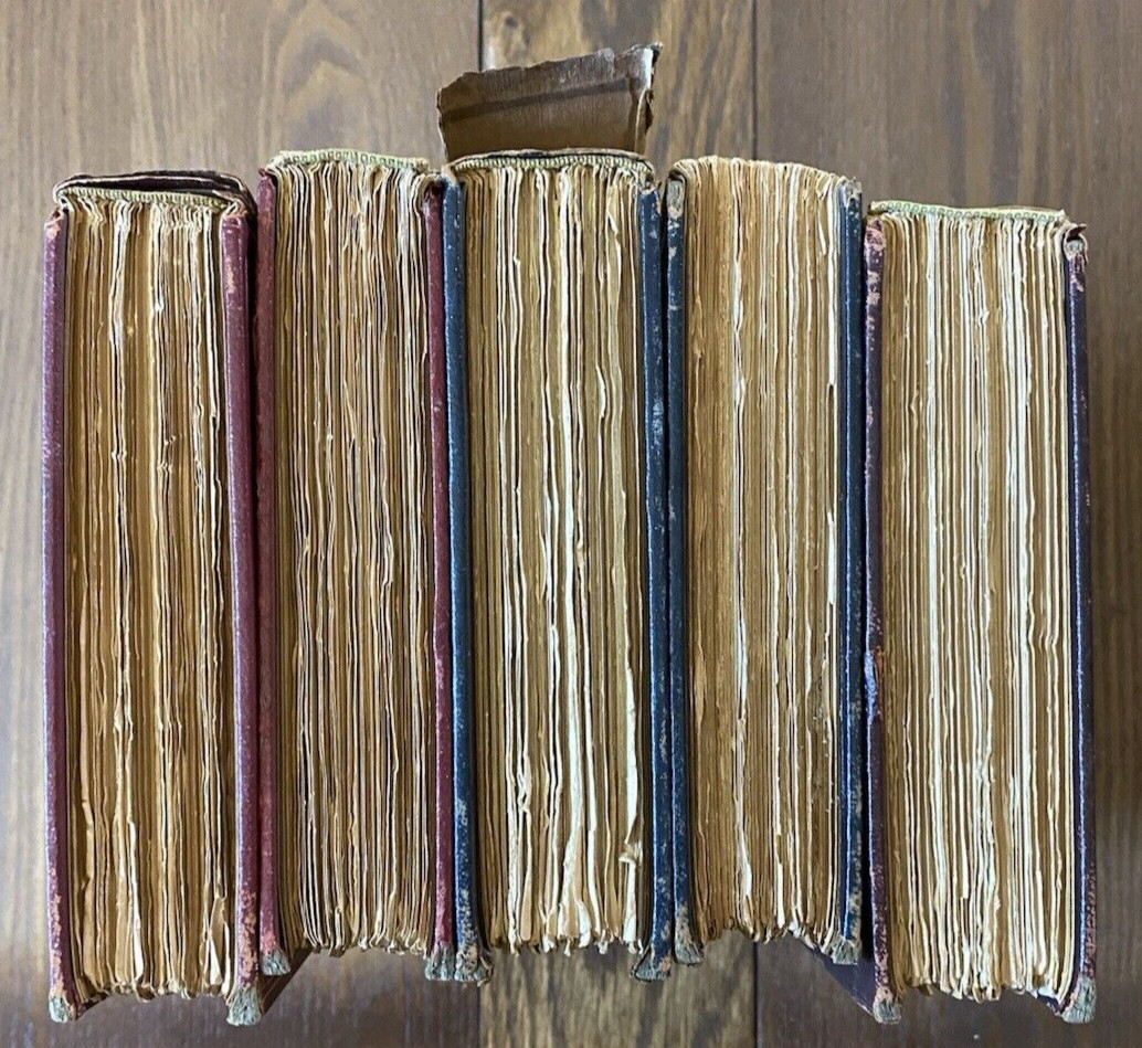 Literature of Italy Lot of 5 National Alumni 1906-1907 Translated into English