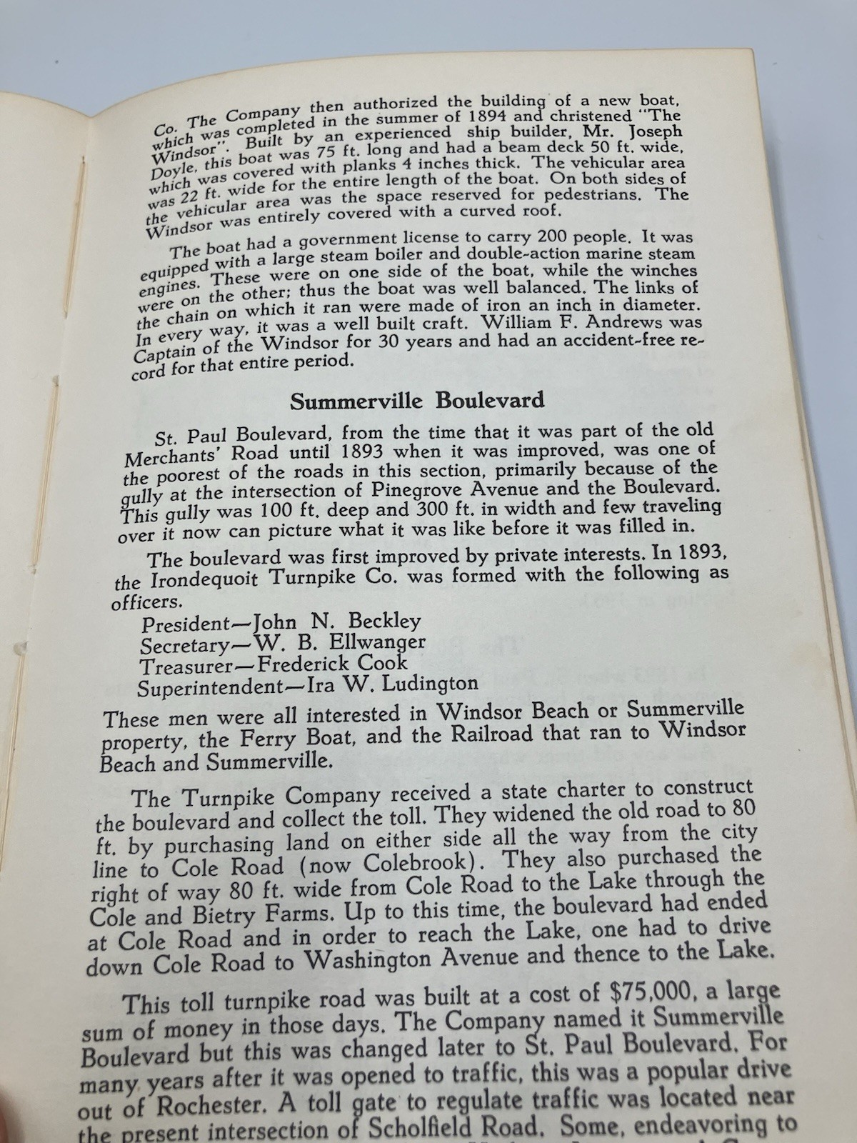Irondequoit Story NY 1839-1967 Vintage Paperback Book Town Historian Maude West