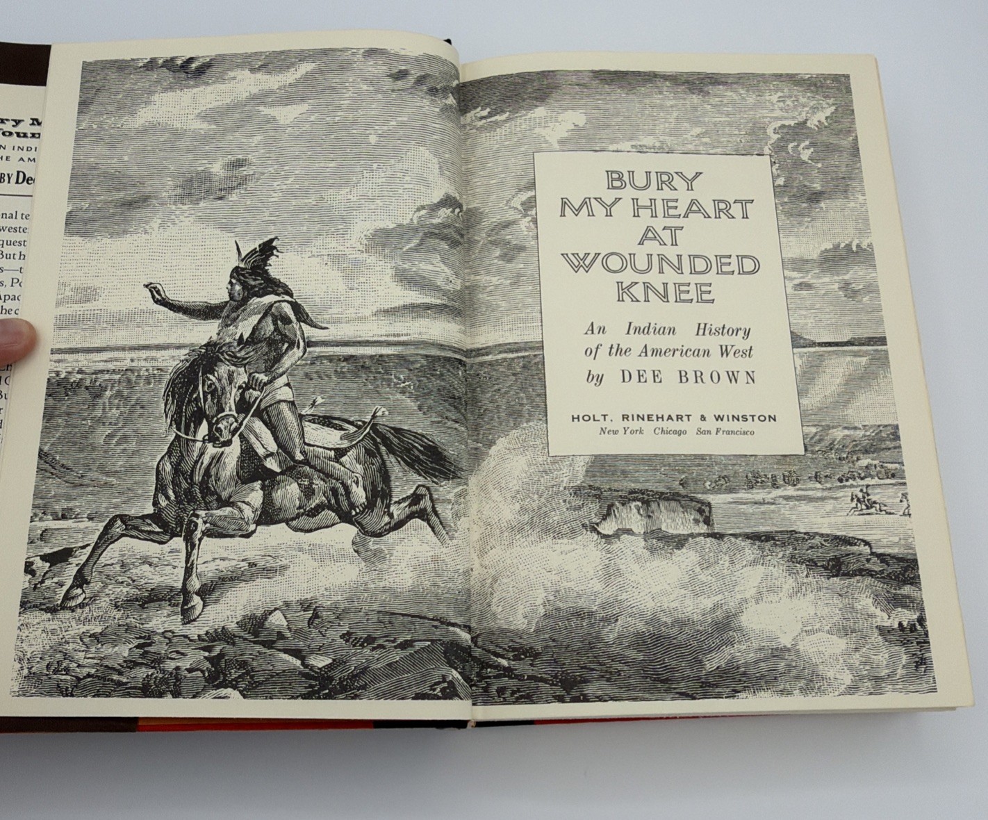 Dee Brown BURY MY HEART AT WOUNDED KNEE 1971 1st Edition, Second Printing