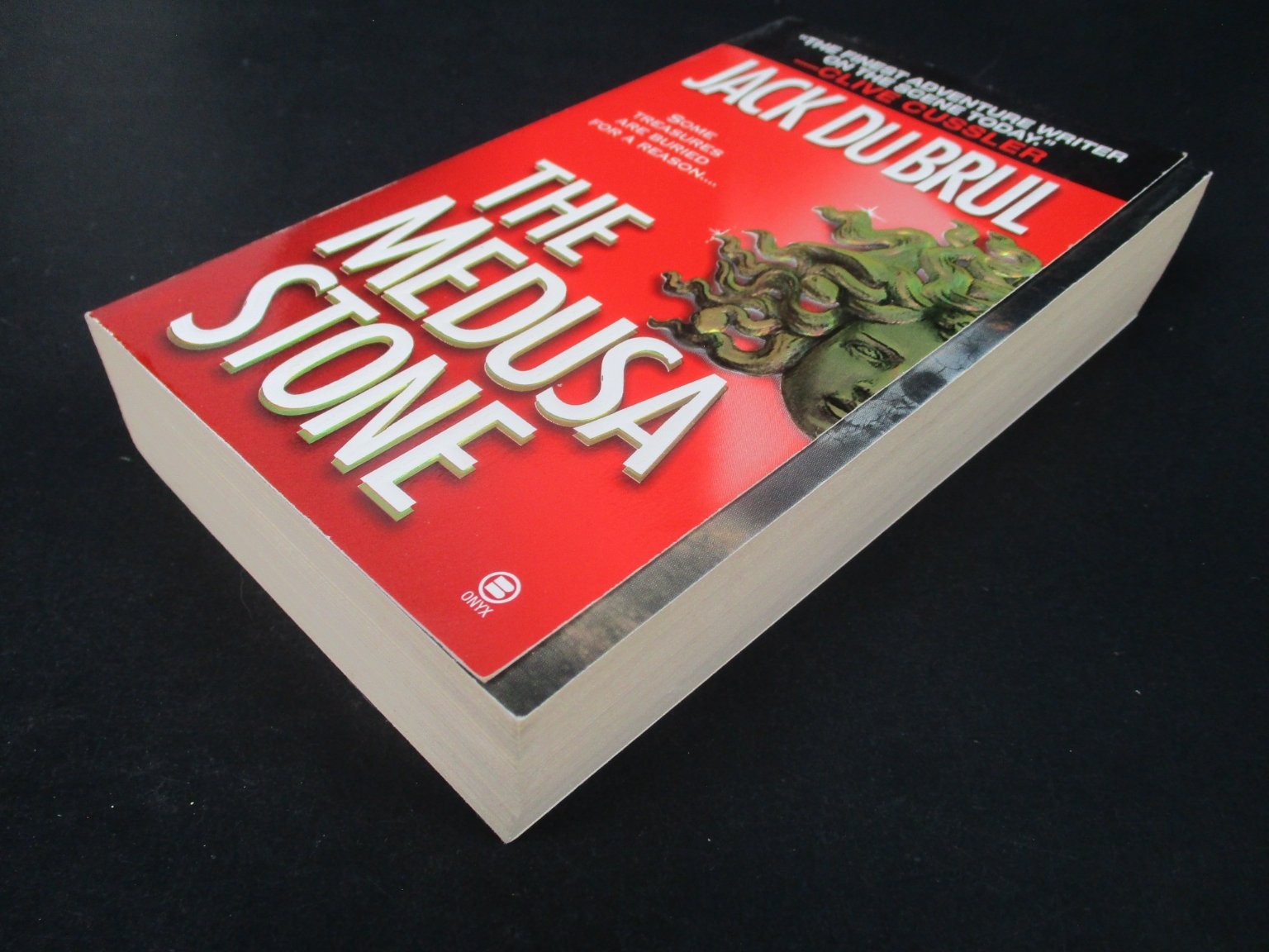 The Medusa Stone Jack Du Brul 1993 Trade Paperback Onyx Adventure