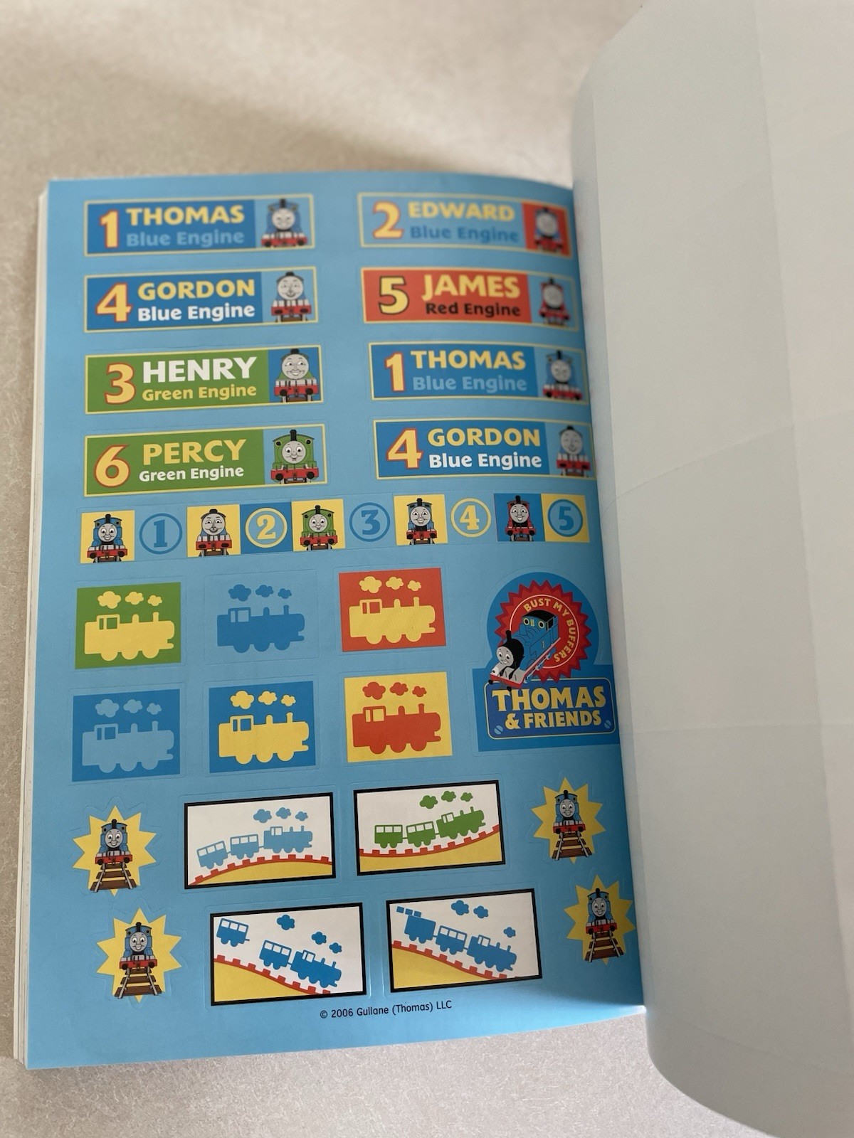 NEW SUPER RARE THOMAS & FRIENDS TRAIN STICKER EXPRESS 700 Stickers BOOK 2005