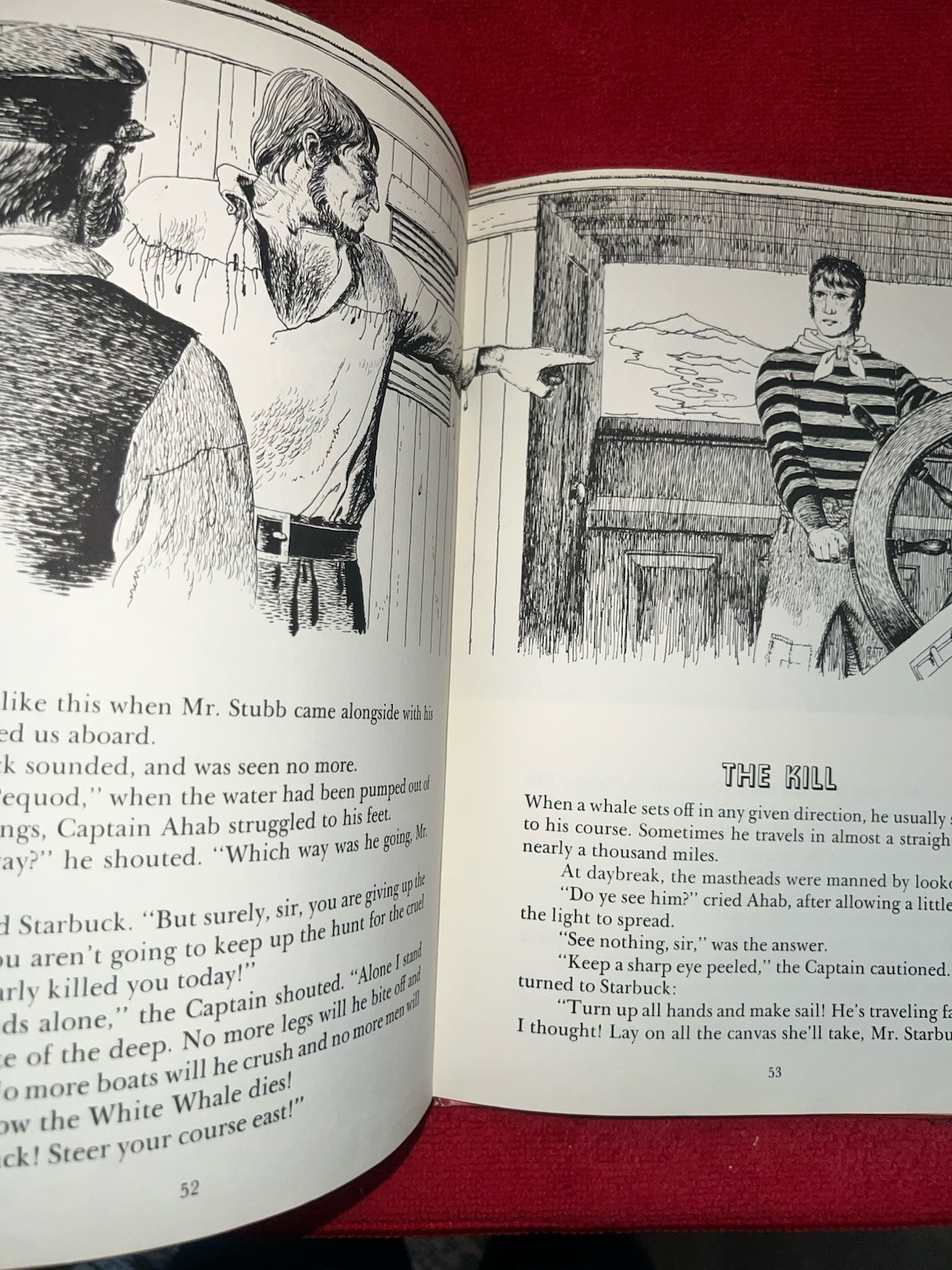 Herman Melville’s MOBY DICK 1956 Grosset & Dunlap Hardcover Illustrated🌟Rare