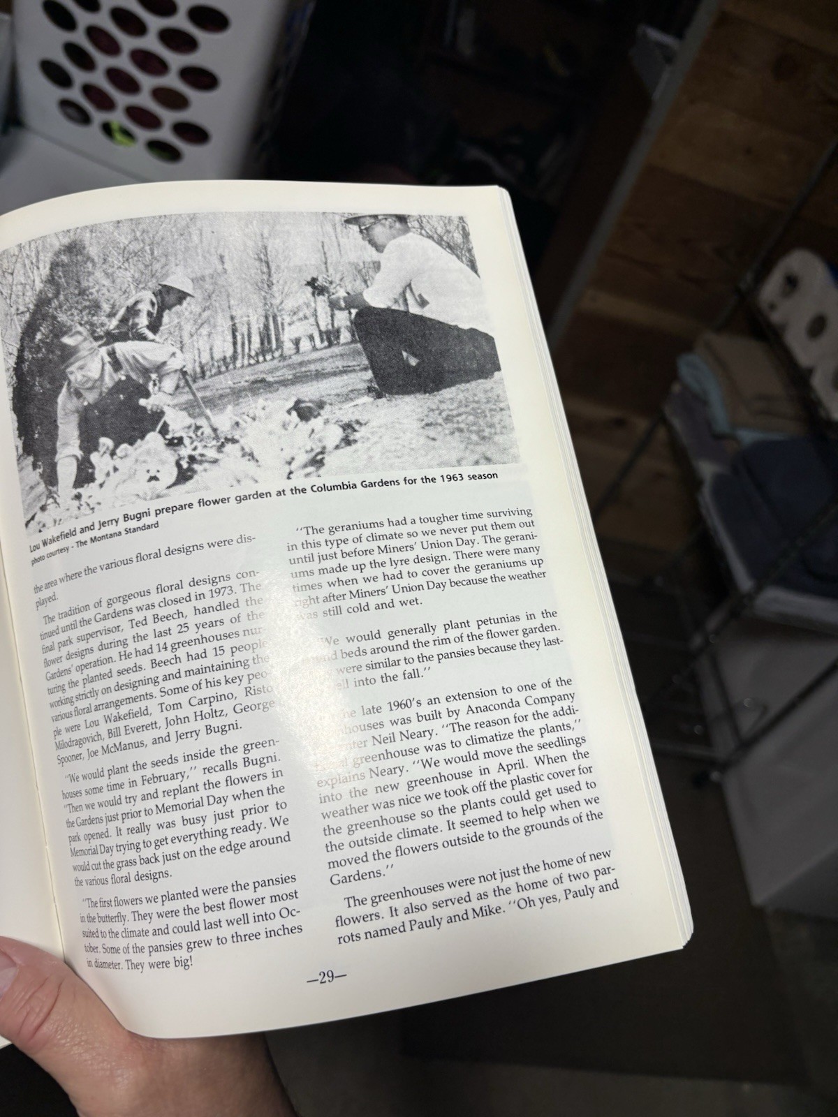 Butte’s Pride – The Columbia Gardens by Pat Kearney Signed By Author
