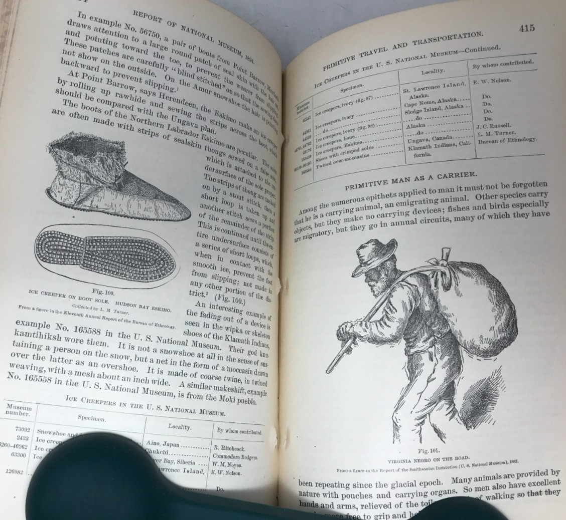 Primitive travel and transportation, Ex-library, Mason, 1896, E-92