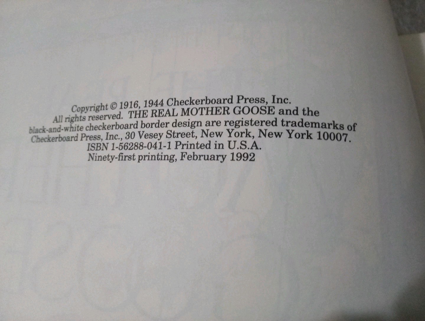 Vintage 1976 The Real Mother Goose Hardback Nursery Rhymes Book 12×9.25″