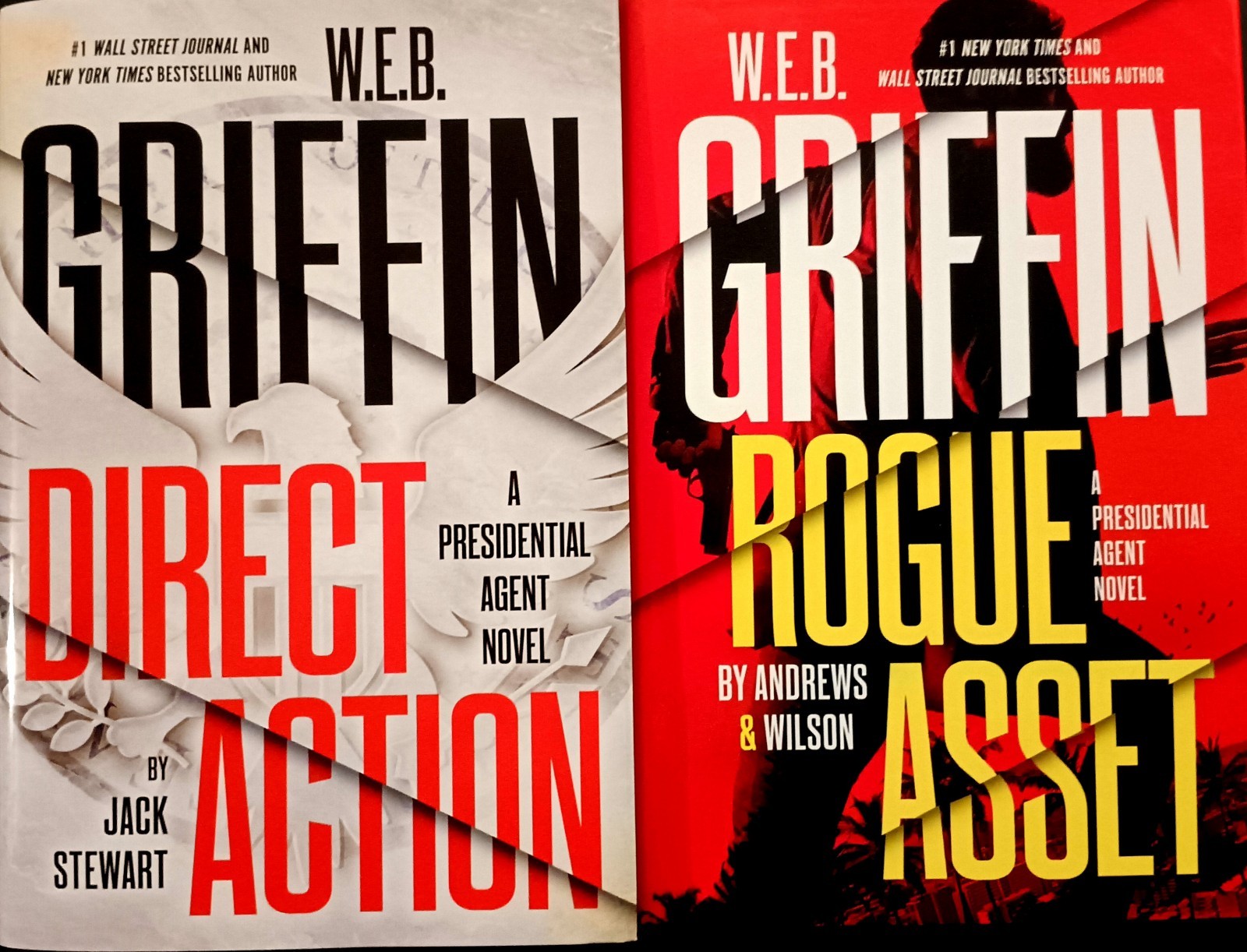 PRESIDENTIAL AGENT Series by W.E.B. Griffin Plus DIRECT ACTION and ROGUE ASSET