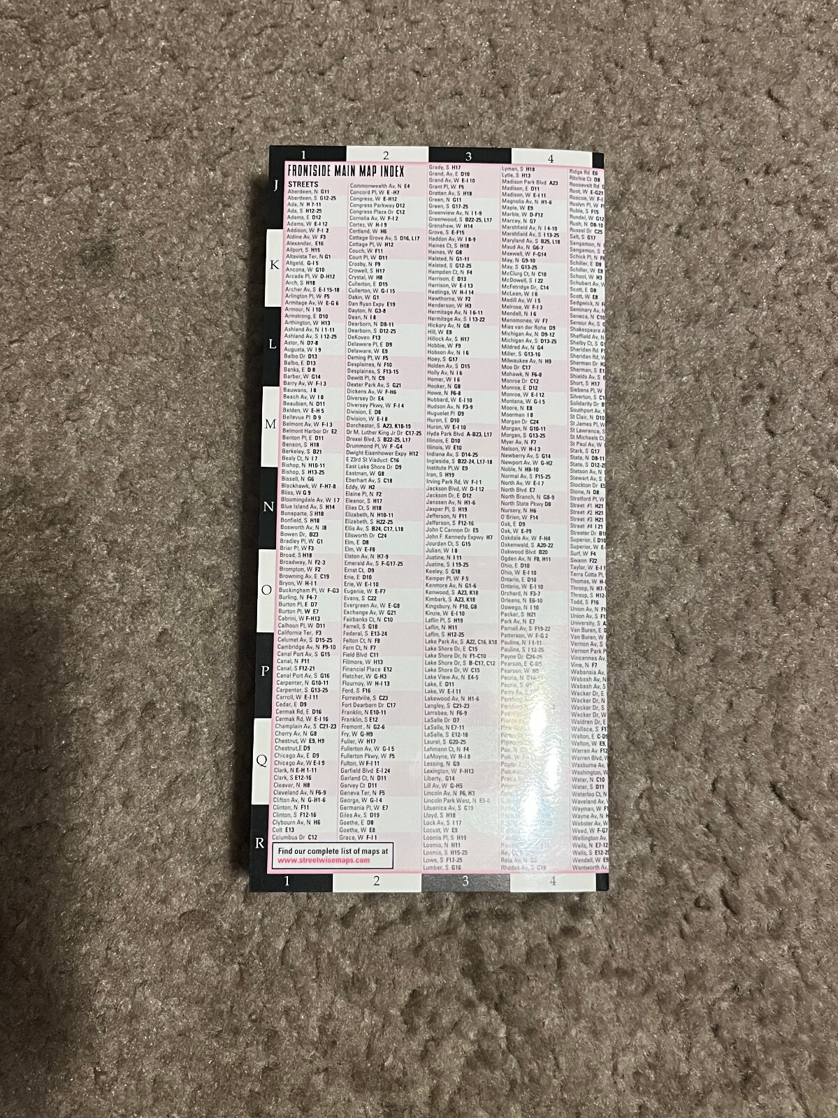 Streetwise Chicago Map – Laminated City Center Street Map
