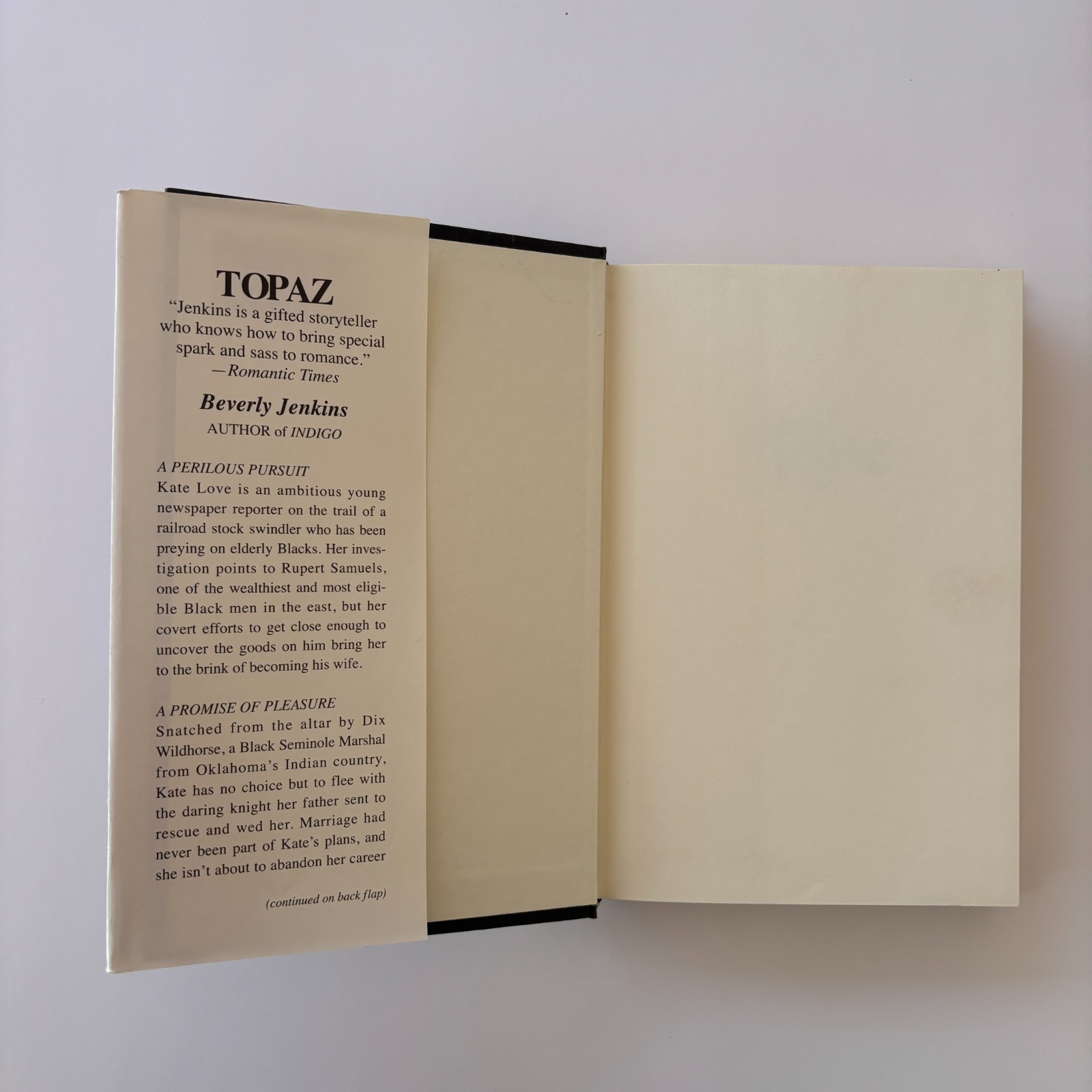 Topaz Beverly Jenkins 1997 Hardcover with Dust Jacket – Nice copy!