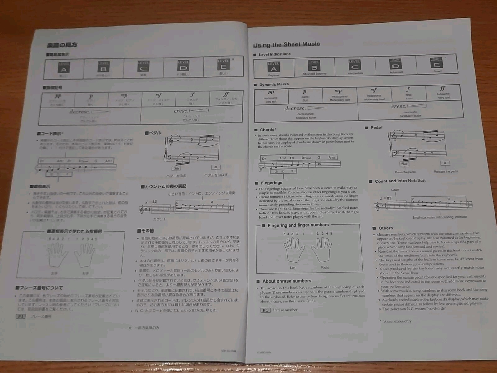 Casio Song Book 07HCOSCOREWLA MA0803-A with 90 Songs 136 Pages