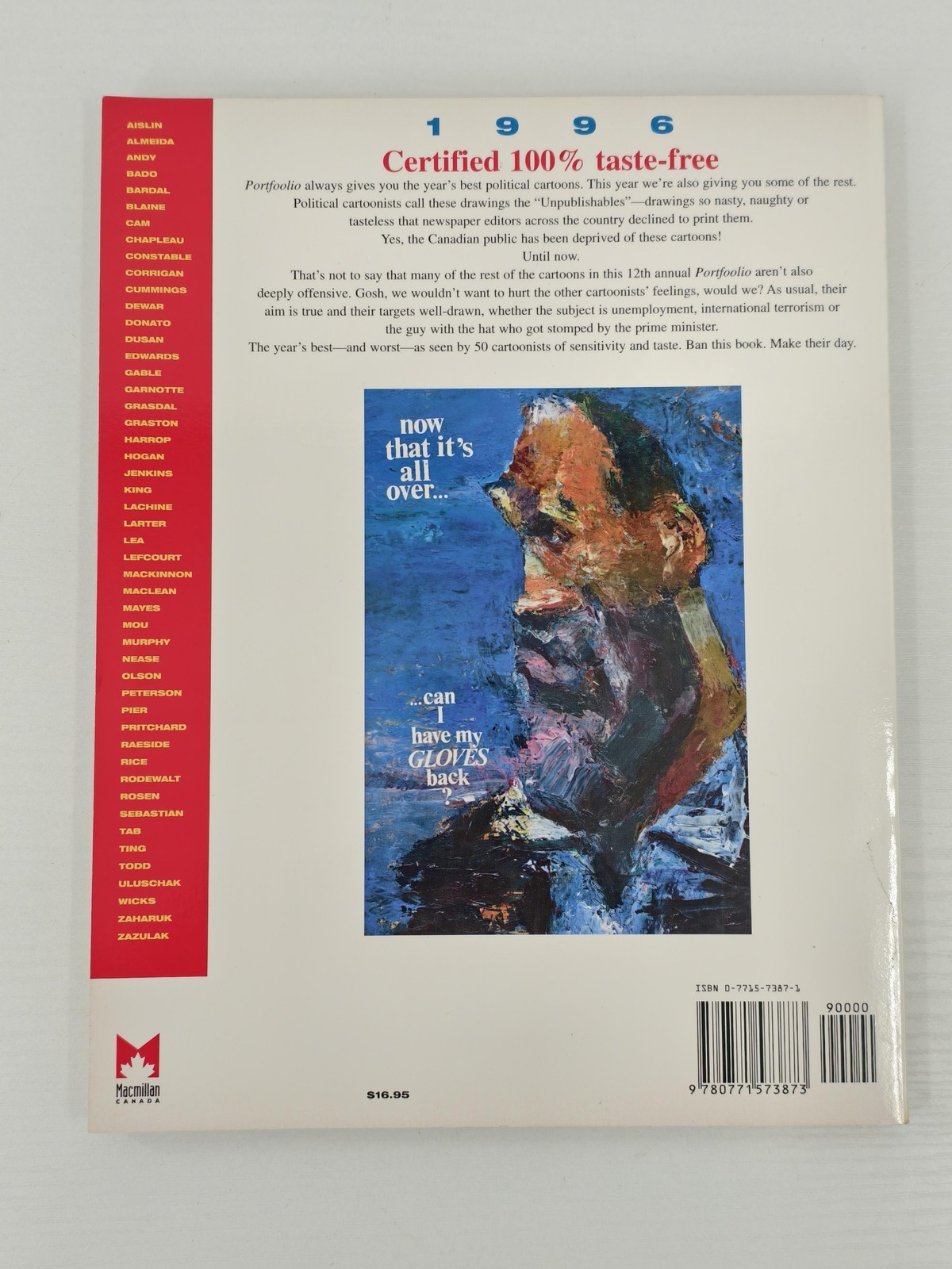Vintage 1996 Portfoolio 12 Canadian Editorial Cartoons Badeaux MacQueen