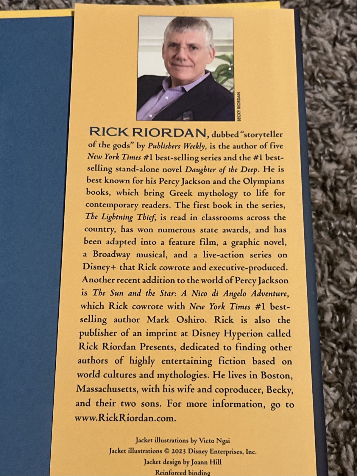Rick Riordan *SIGNED* The Chalice of the Gods Book – Disney – Percy Jackson