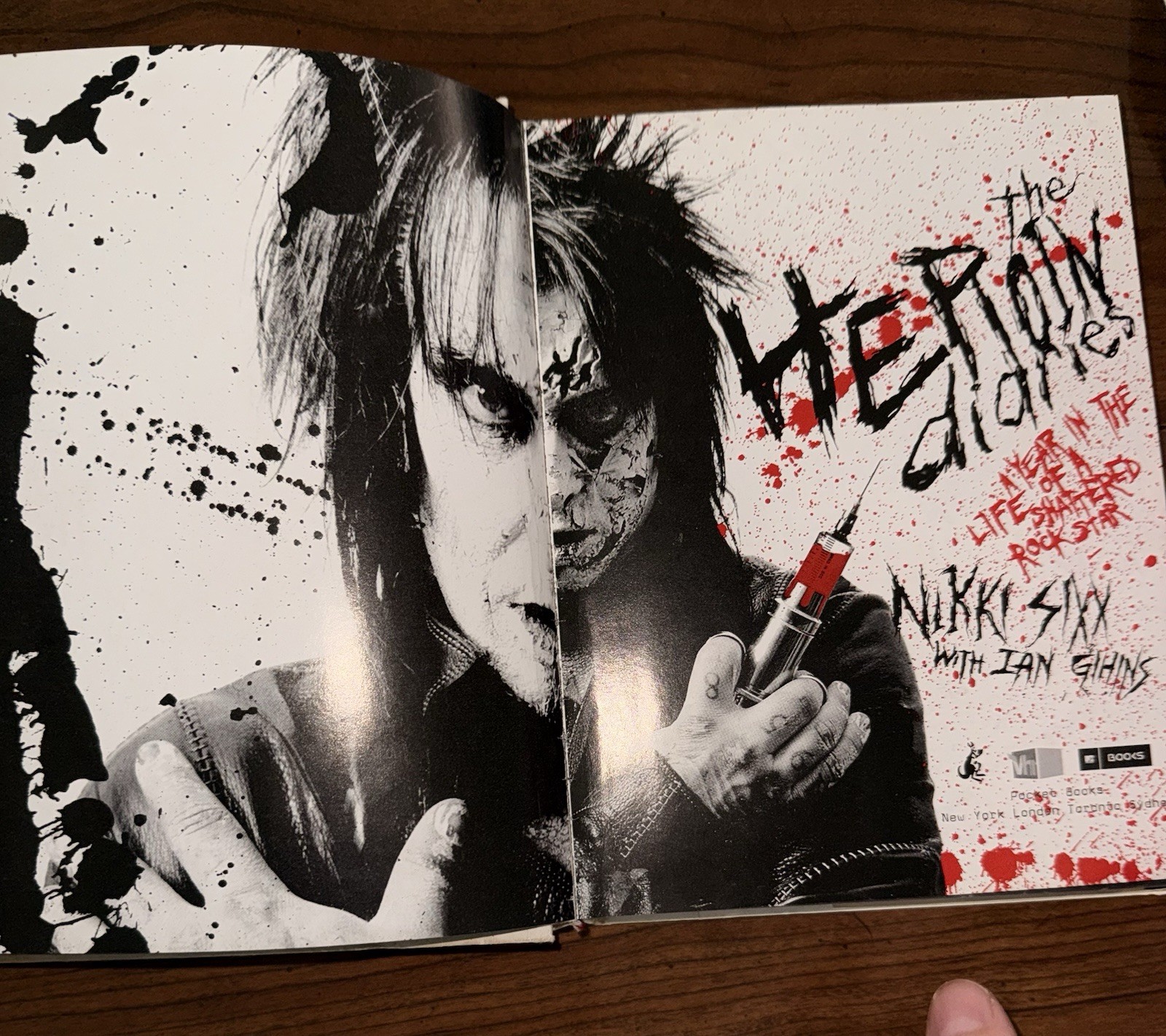 Heroin Diaries HC Nikki Sixx Motley Crue MTV Pocket Books 1st pr 2007
