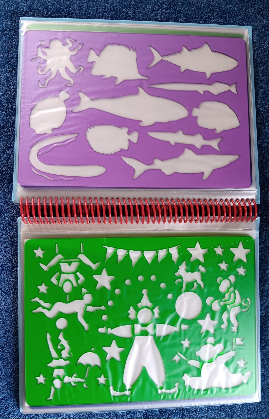 MY TRAVEL STENCIL KIT Book Kids Art Markers Paper Animals Transportation NOS New